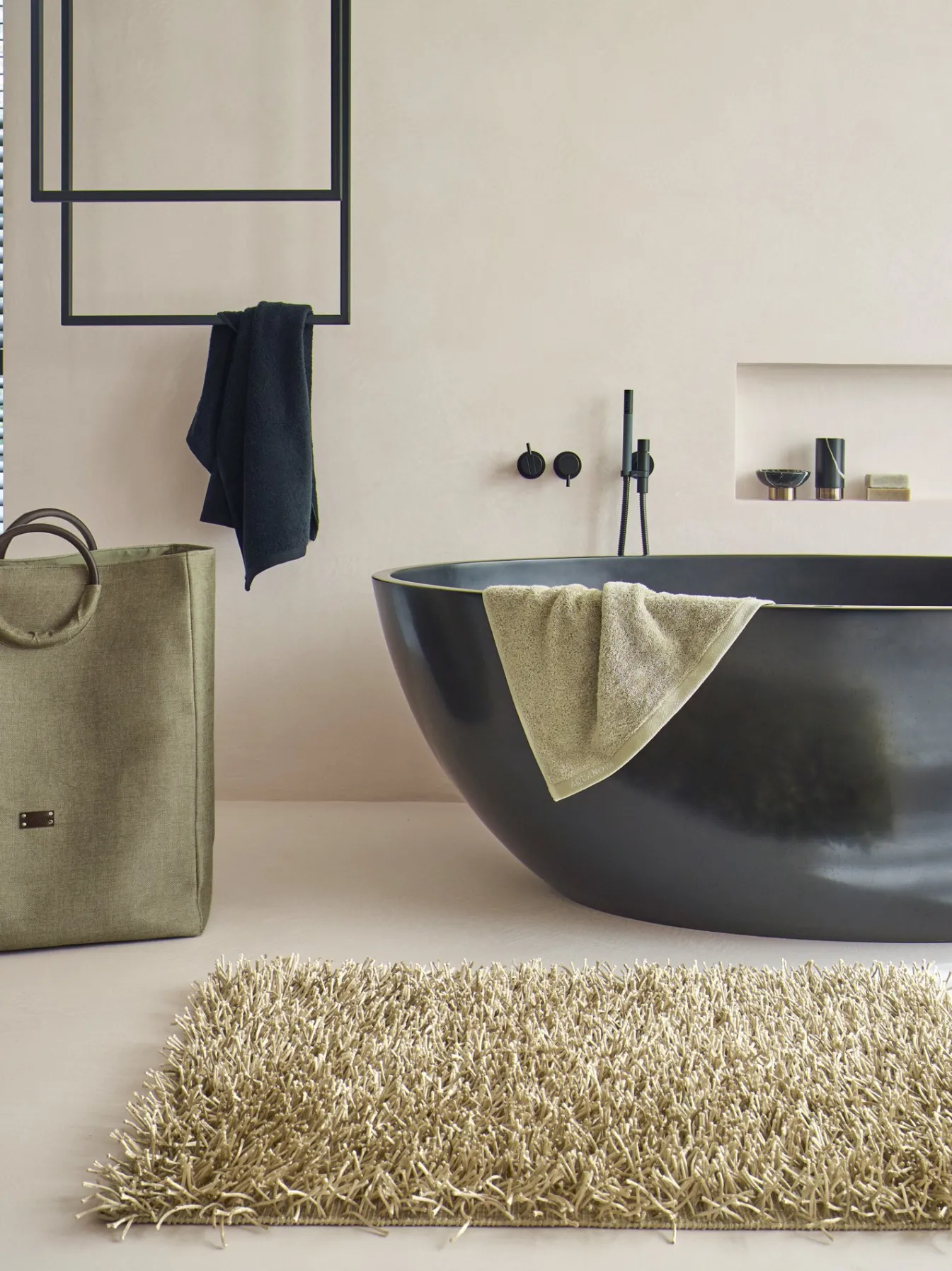 Outlet Bath & Living Aquanova Bath mat KEMEN color Hemp (KEMBM-512) Hemp-512