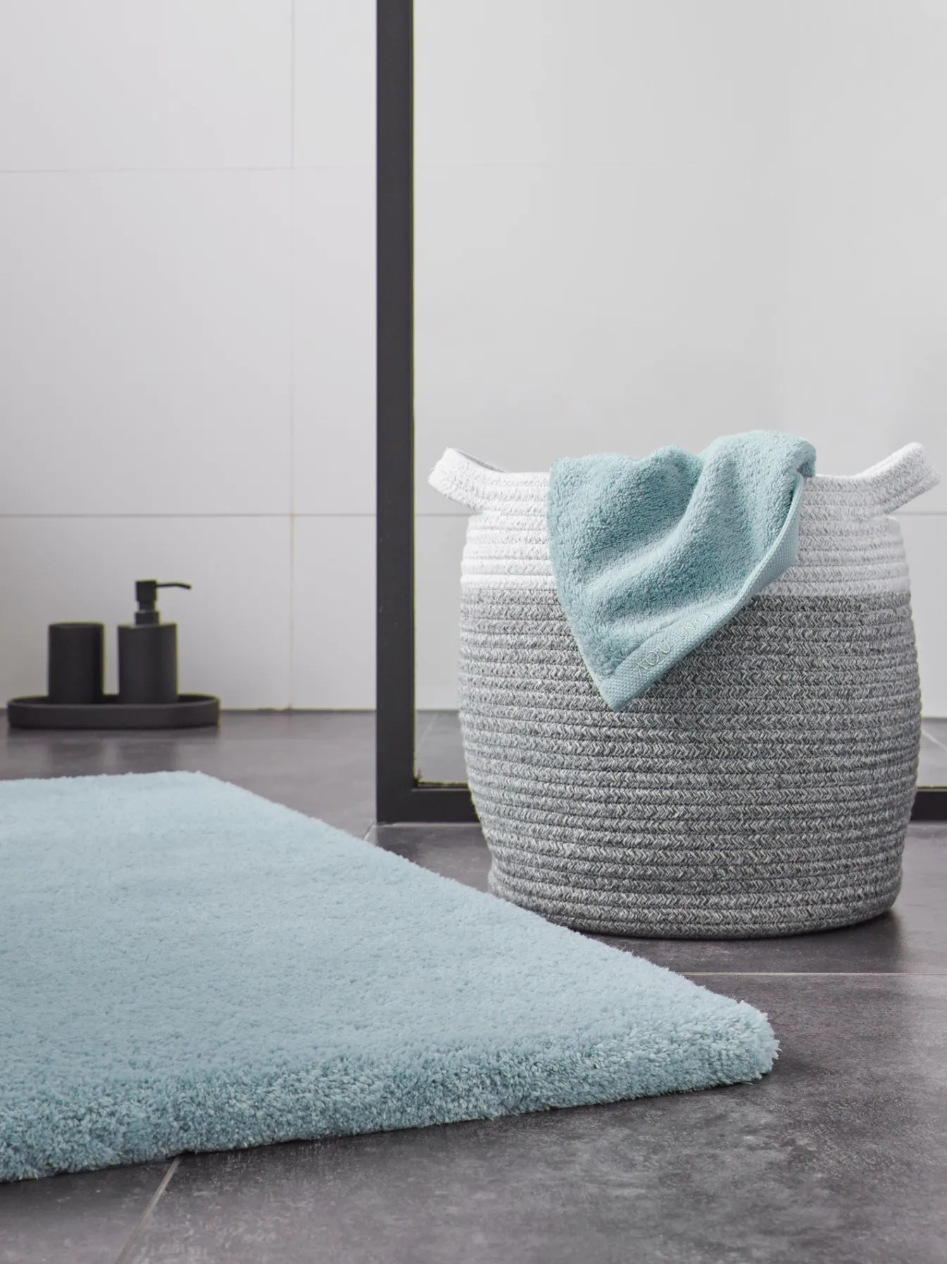 Clearance Bath & Living Aquanova Bath mat MAURO color Aquatic (MAUBM-369) Aquatic-369