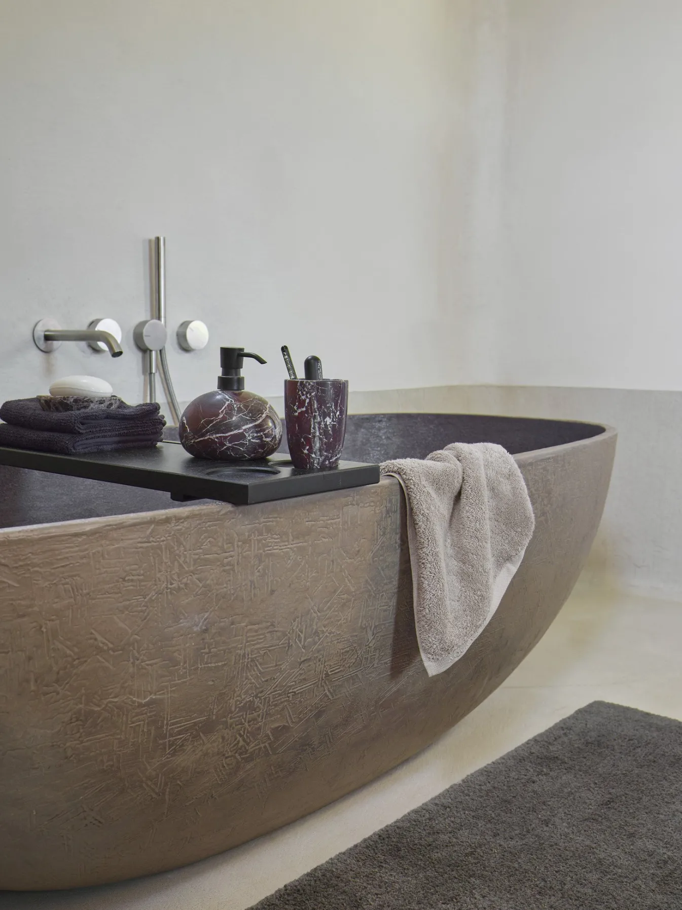 Best Sale Bath & Living Aquanova Bath mat MAURO color Ash (MAUBM-109) Ash-109