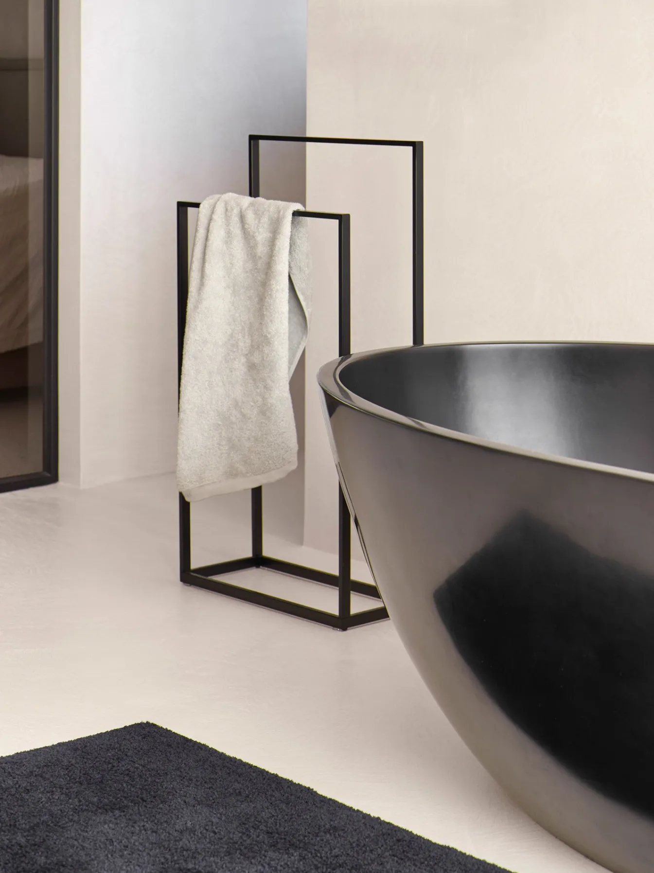 Best Sale Bath & Living Aquanova Bath mat MAURO color Graphite (MAUBM-96) Graphite-96