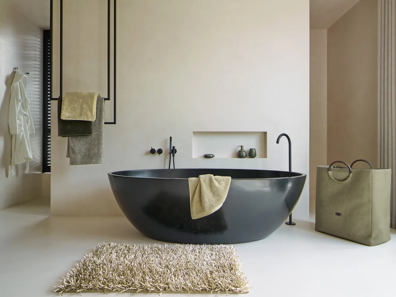 Shop Bath & Living Aquanova Bath textiles LONDON color Absynth-128