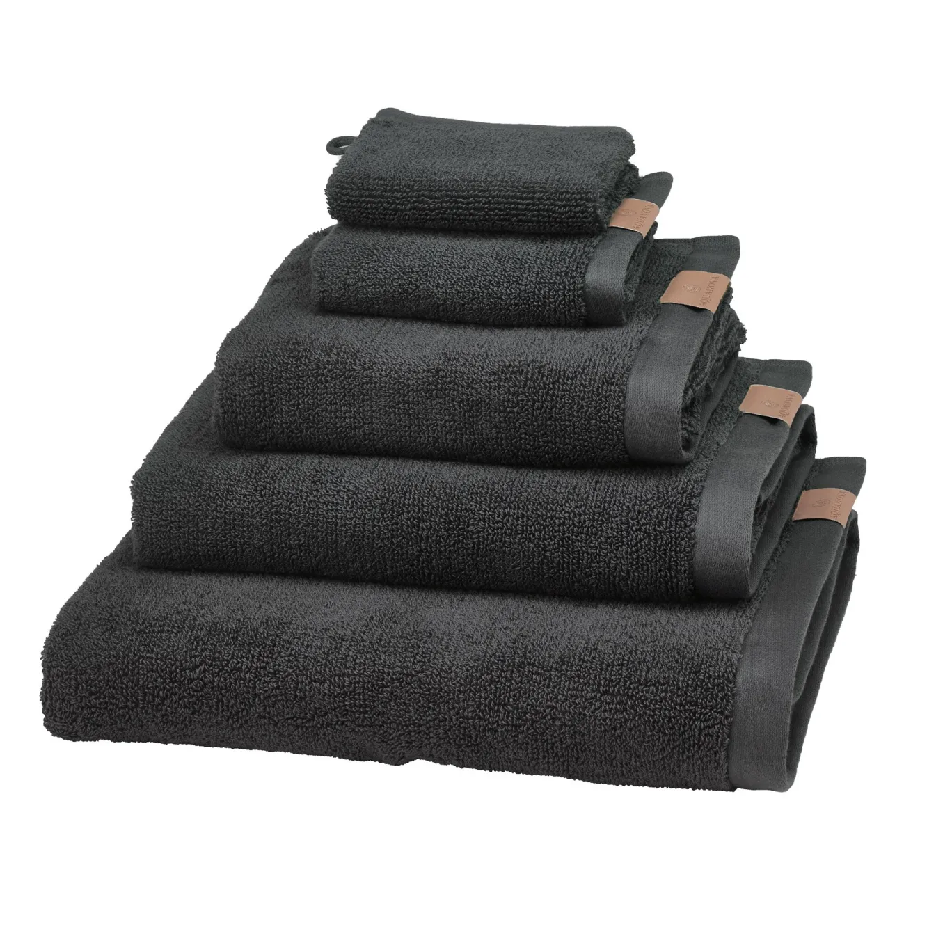 Best Sale Bath & Living Aquanova Bath textiles OSLO color Caviar, dark gray (OSLTW-633)