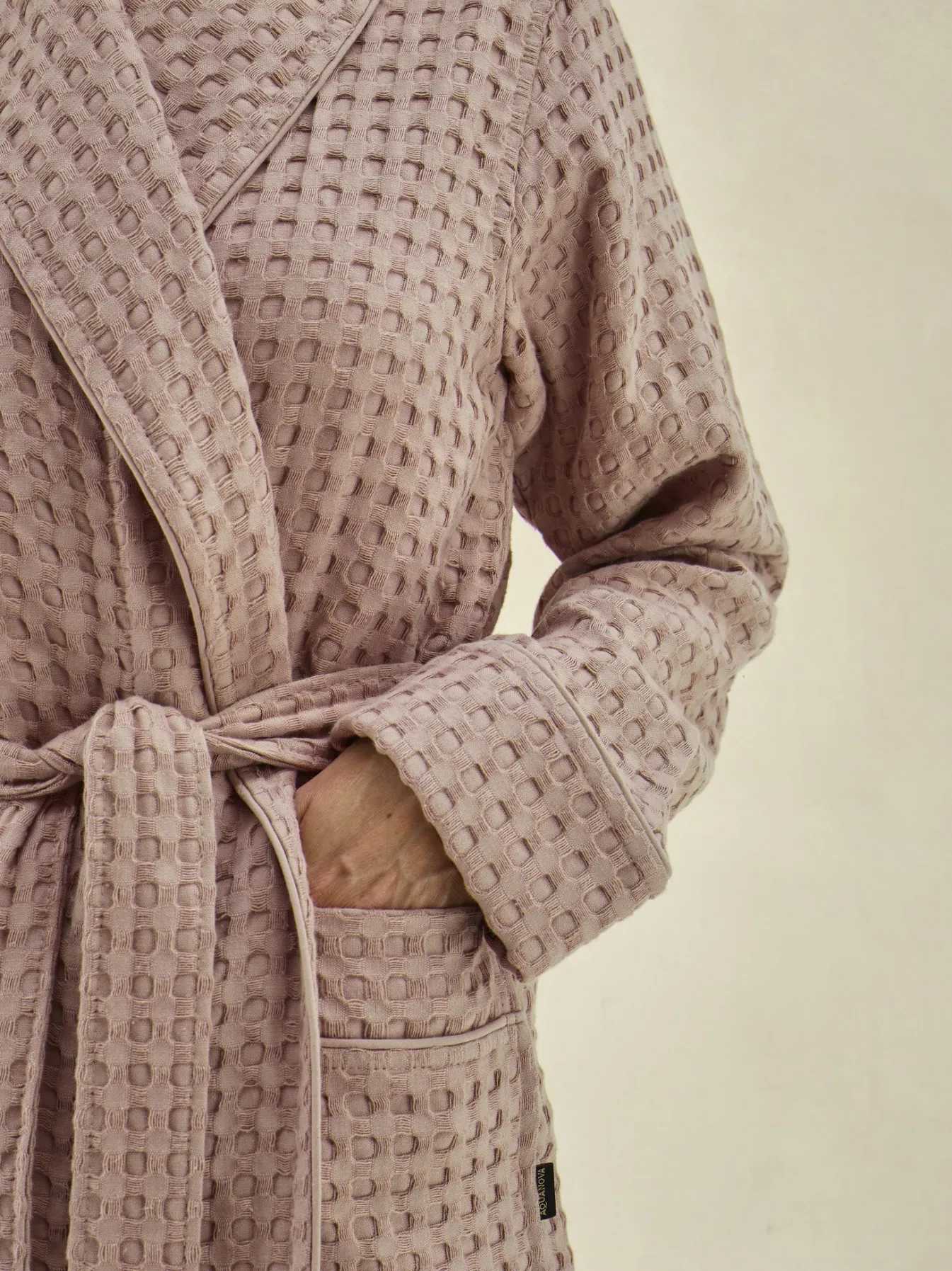 Clearance Bath & Living Aquanova Bathrobe VIGGO color Nougat (VIGBG-136) Nougat-136
