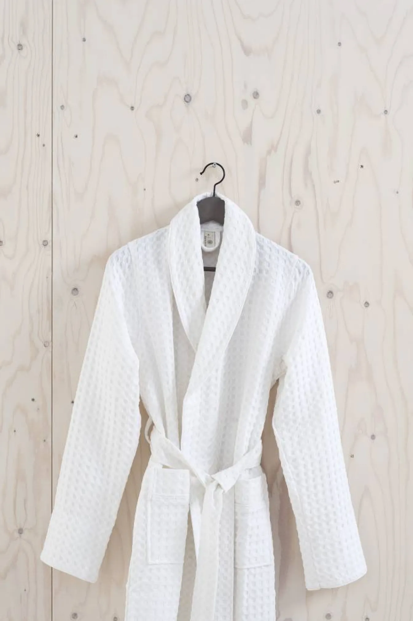 Fashion Bath & Living Aquanova Bathrobe waffle pattern VIGGO color (white), 100% cotton White-43