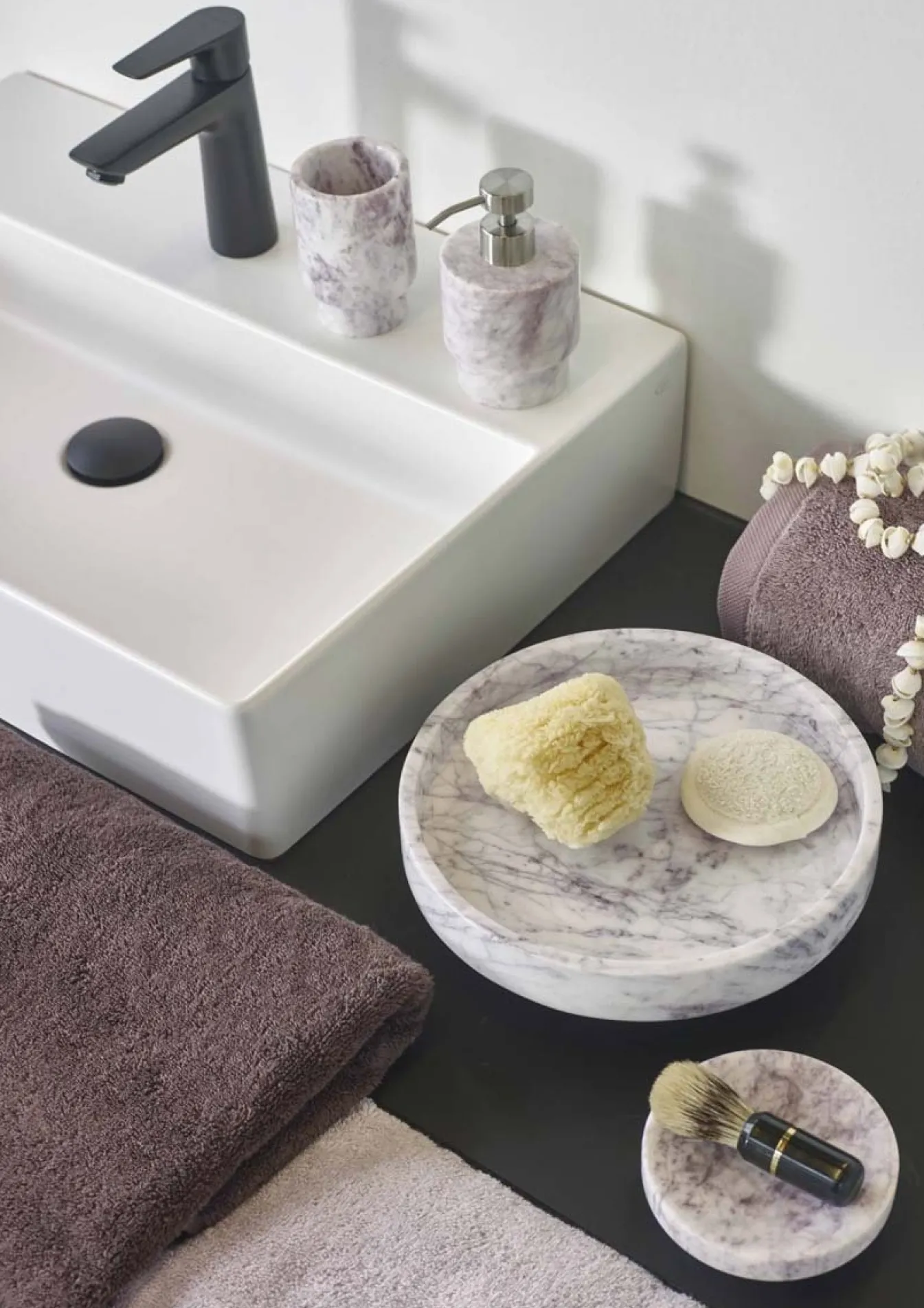 Outlet Bath & Living Aquanova Cup / toothbrush holder PORTO color Prunus-892