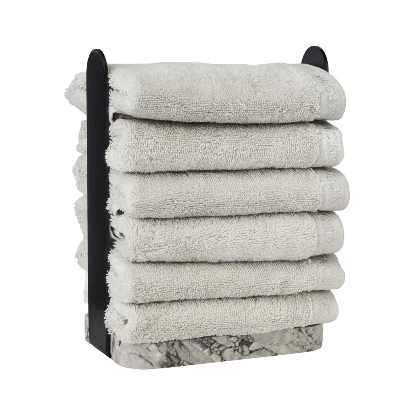 Store Bath & Living Aquanova Guest towel holder NERO color Alba (grey) Alba-195