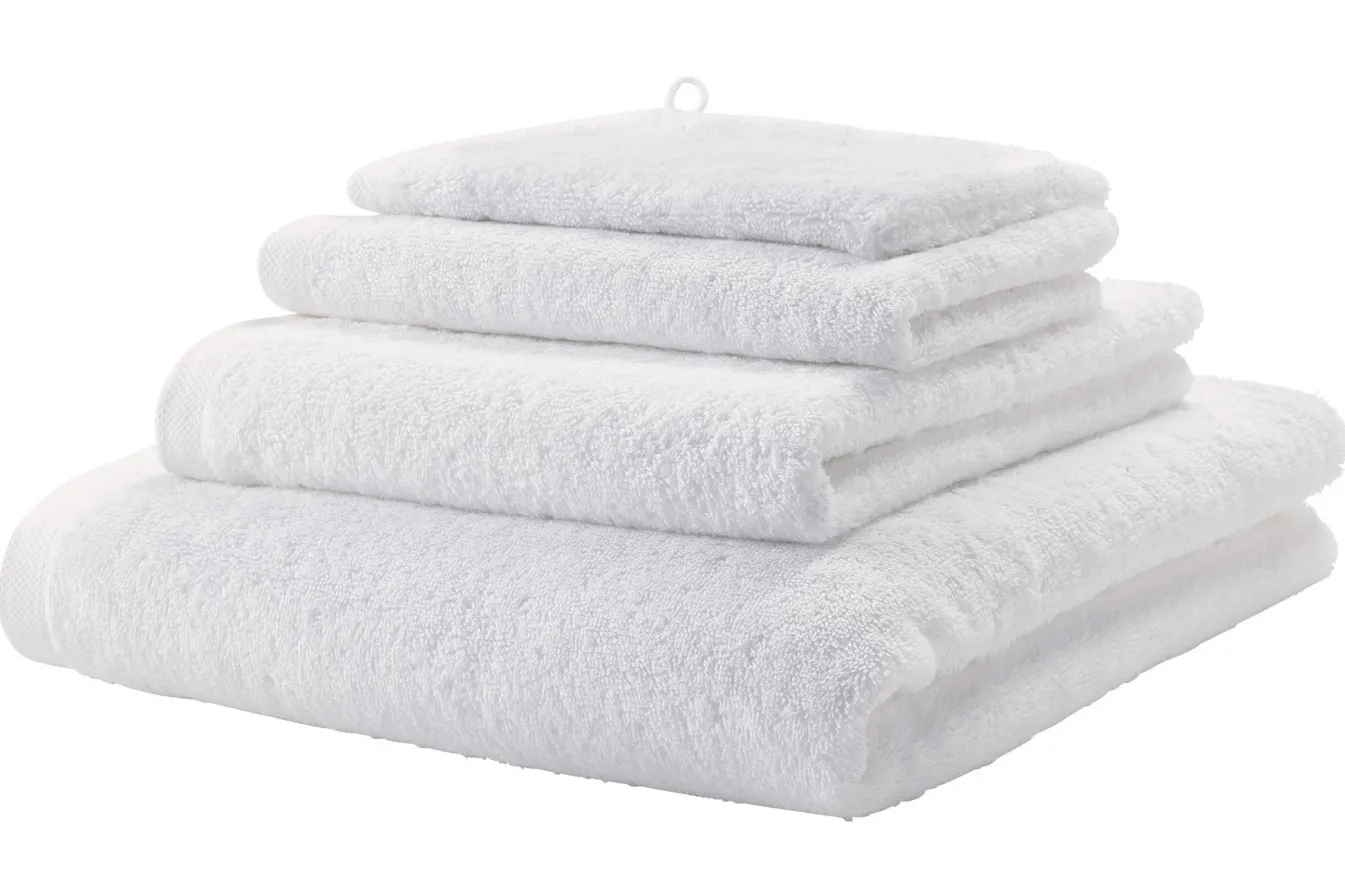 Clearance Bath & Living Aquanova Guest towel LONDON color (set/6) White-43