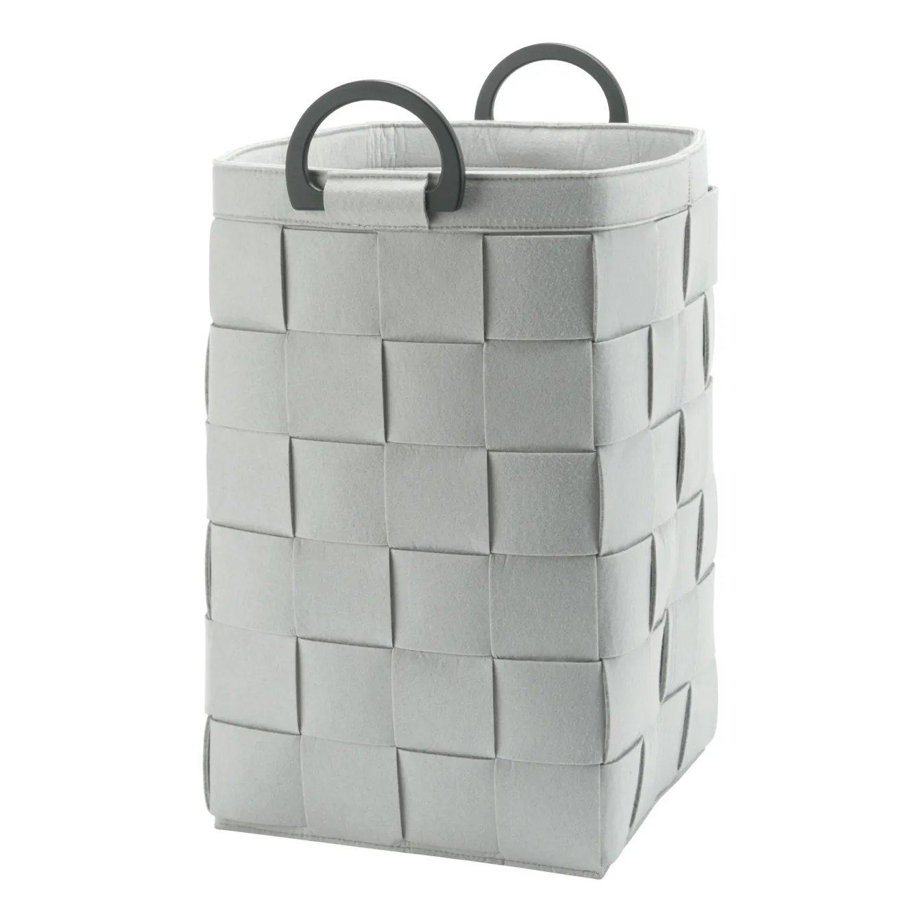 Flash Sale Bath & Living Aquanova Laundry basket DIX color Silver Gray (DIXLAL-95) SilverGrey-95