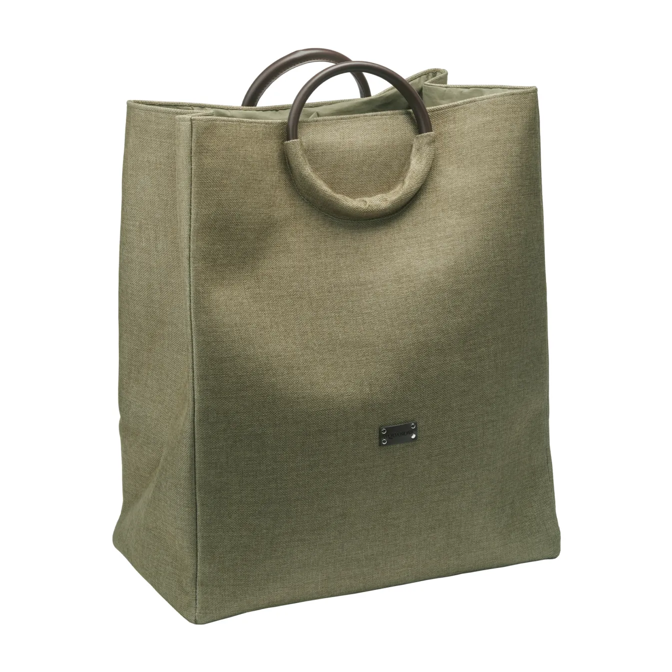 Discount Bath & Living Aquanova Laundry basket JADA color (green / yellow-green) Hemp-512