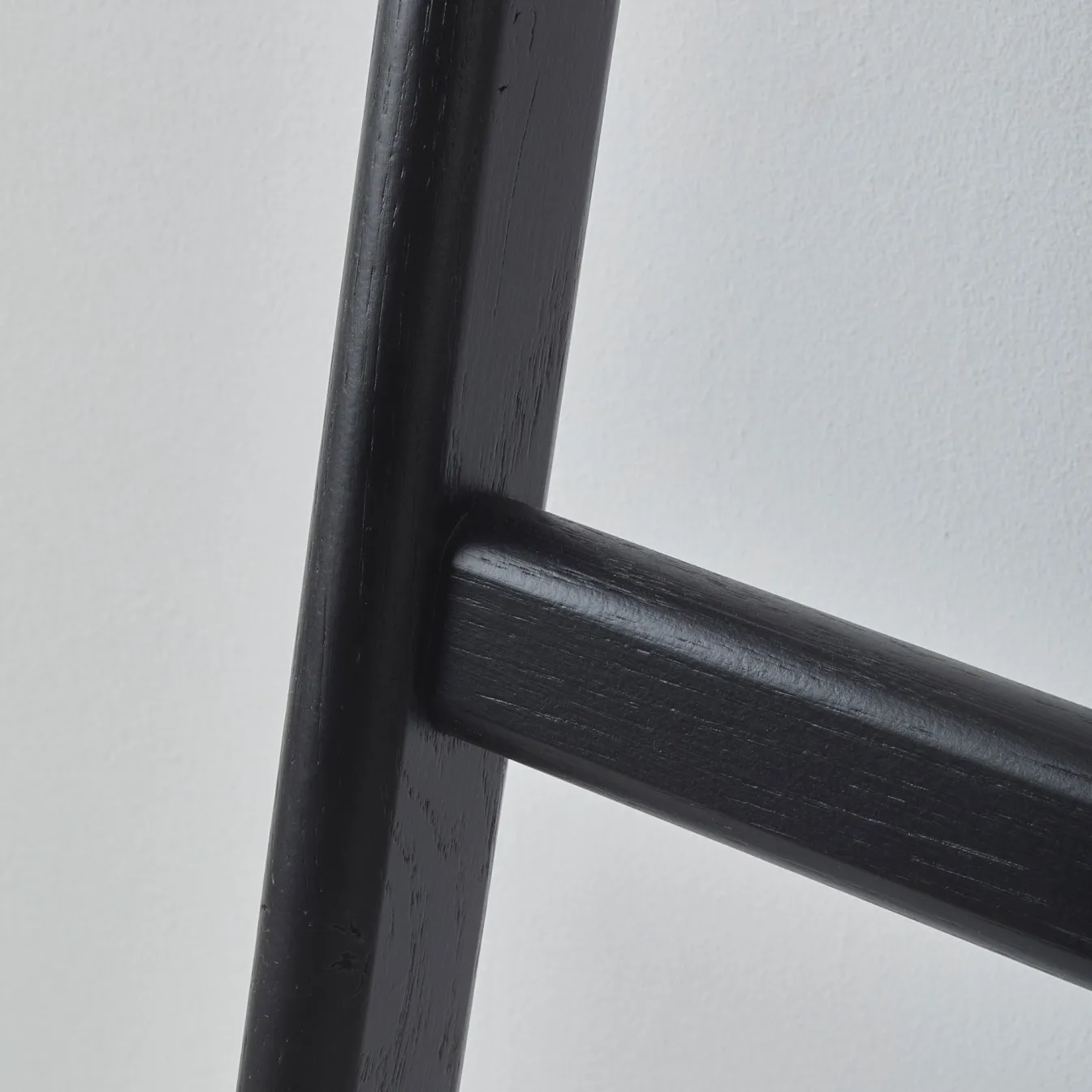 Shop Bath & Living Aquanova Oak towel ladder MINK color black (MINTLL-09)