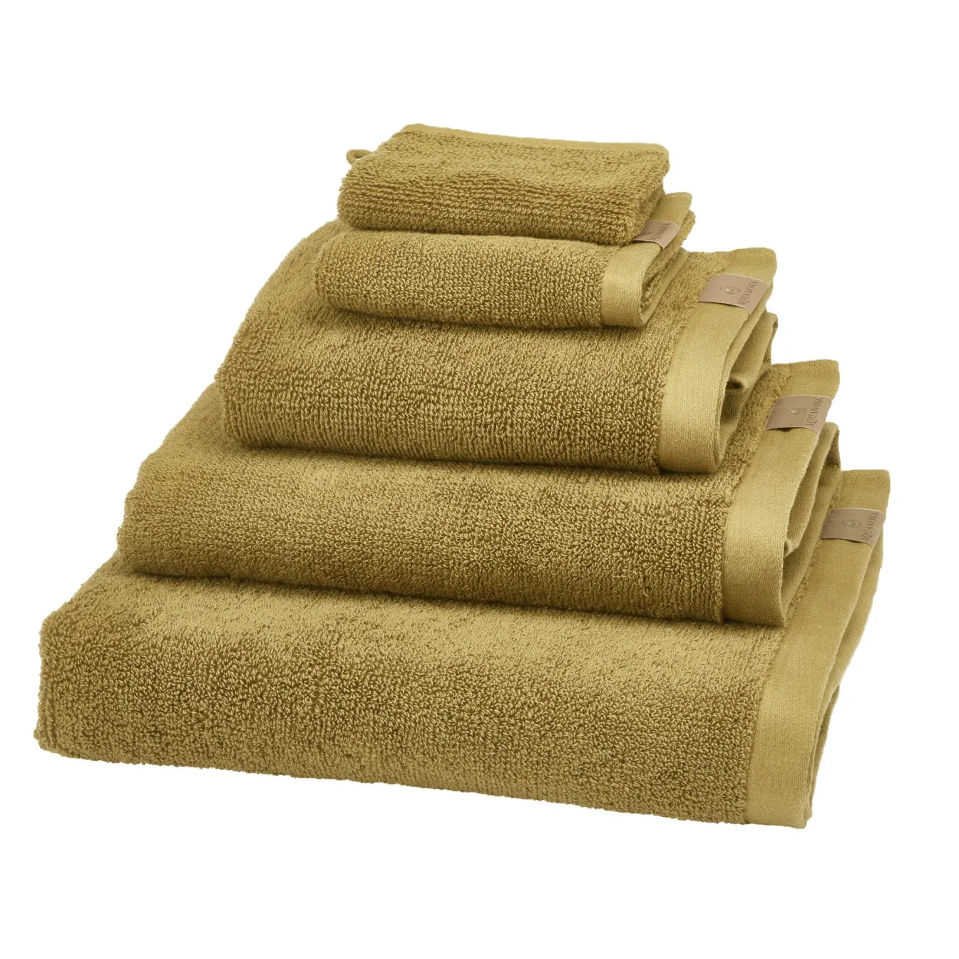 Best Bath & Living Aquanova Package deal 10: set/6 washcloths OSLO color Mustard-721