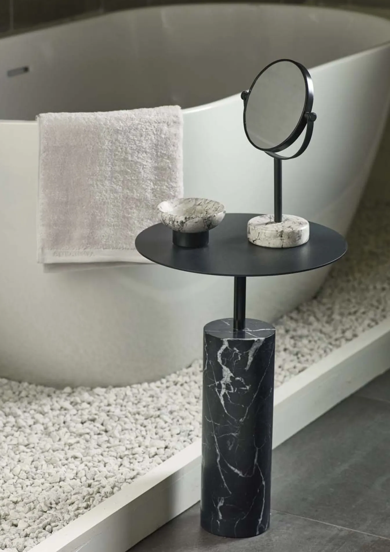 Store Bath & Living Aquanova Side table NERO color Black (black) Black-09