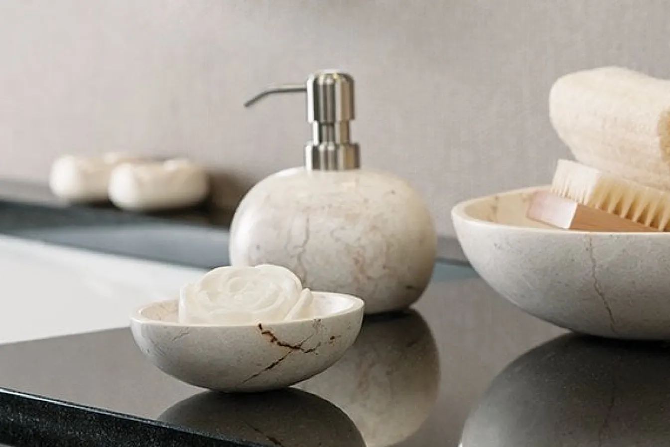 Store Bath & Living Aquanova Soap dish color Luxor Cream-14 (beige)