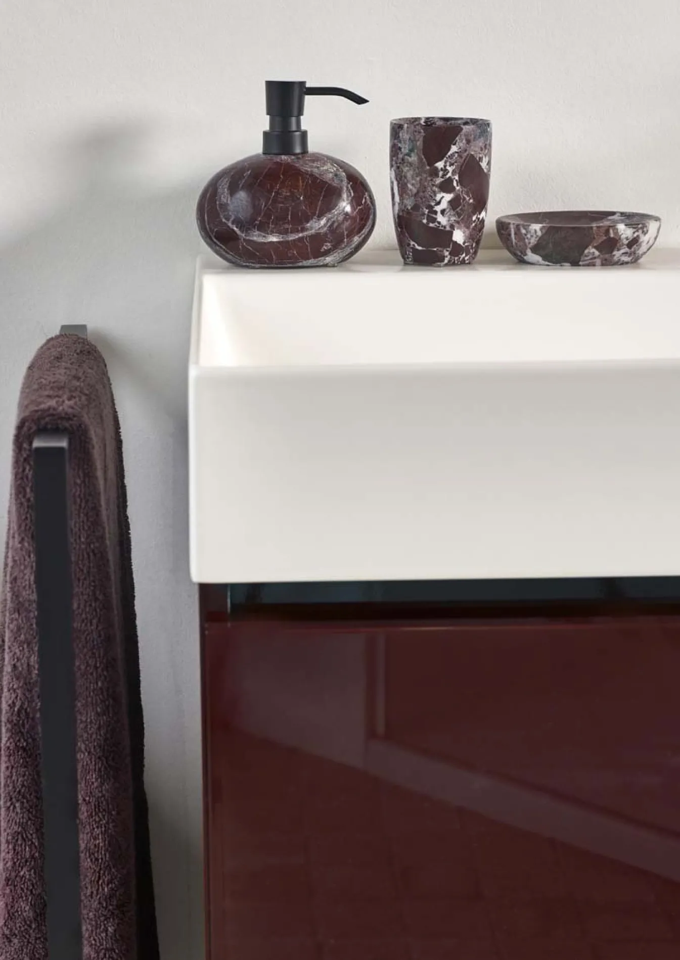 Shop Bath & Living Aquanova Soap dish MUNDO color Rosso (MUNSDI-559) Rosso-559
