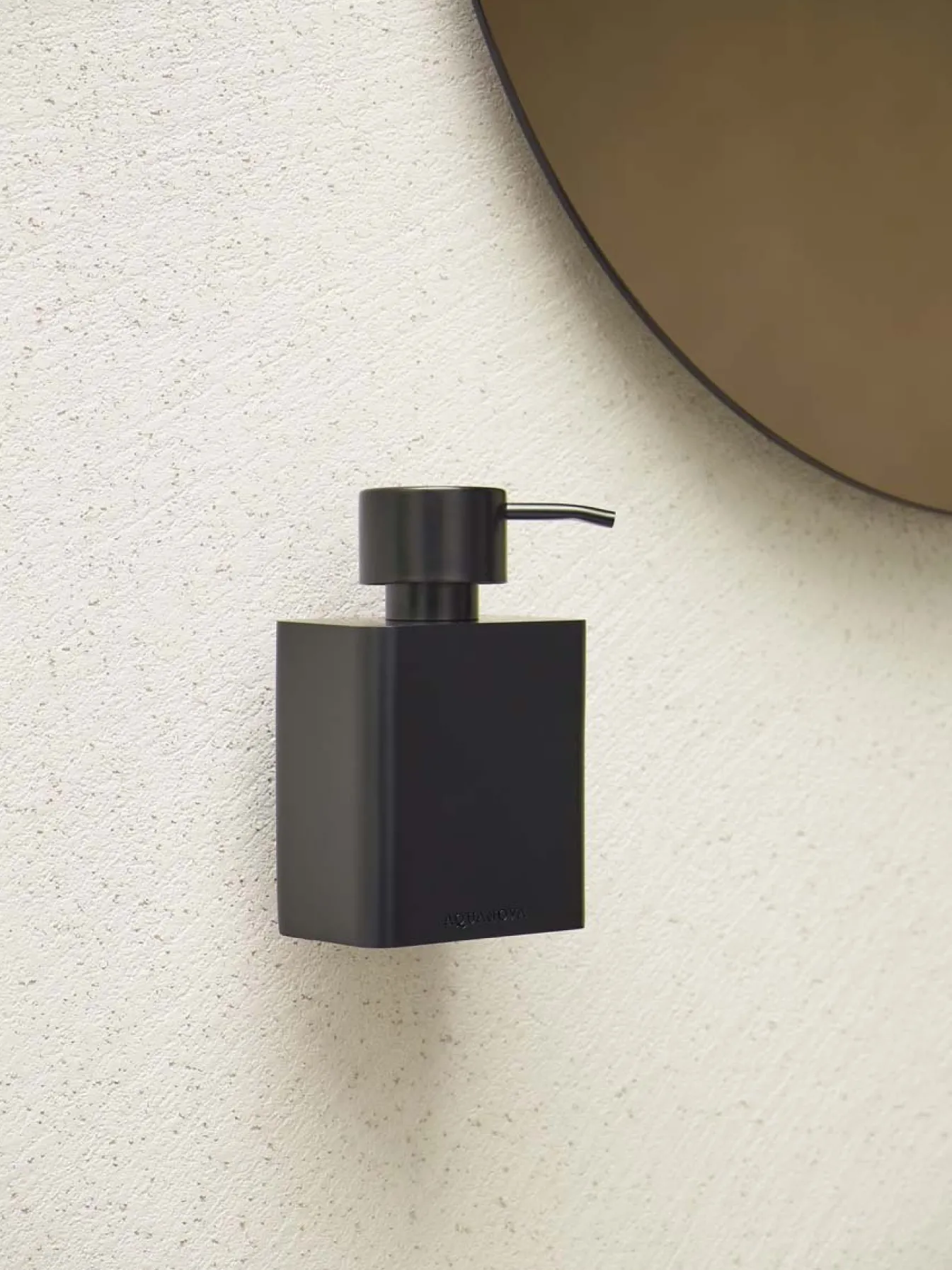 Clearance Bath & Living Aquanova Soap dispenser wall KHANA color Black-09