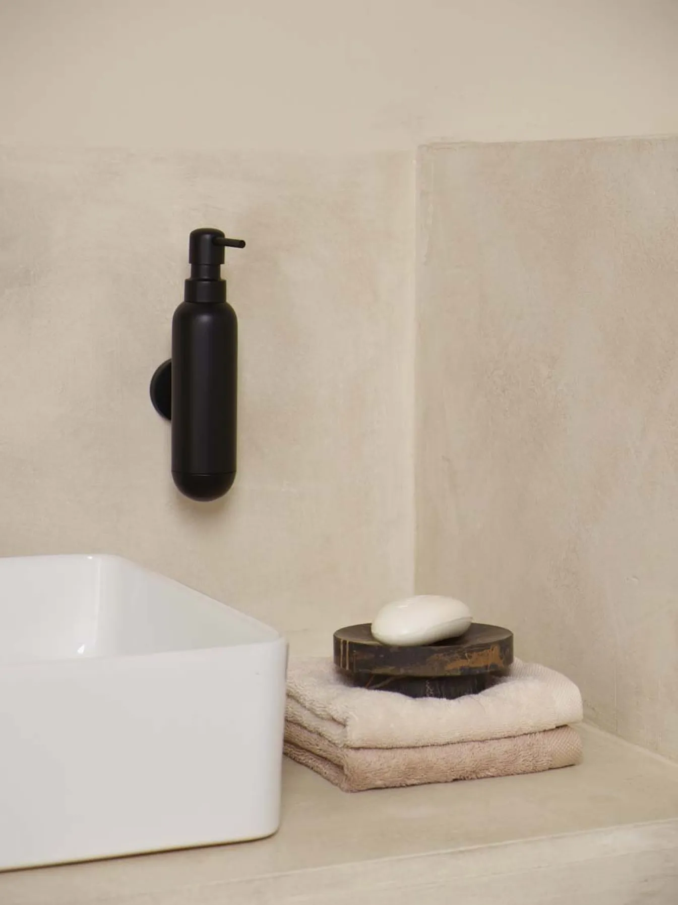 Store Bath & Living Aquanova Soap dispenser wall STEN color (black) Black-09