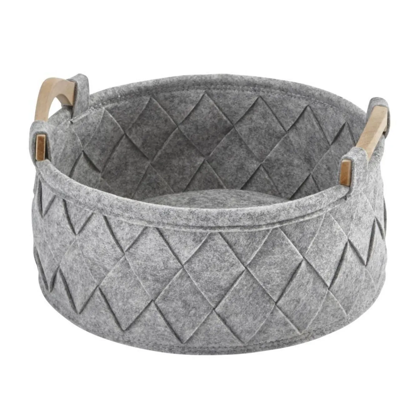 Clearance Bath & Living Aquanova Storage basket AMY color Silver Gray-95 (gray) small SilverGrey-95