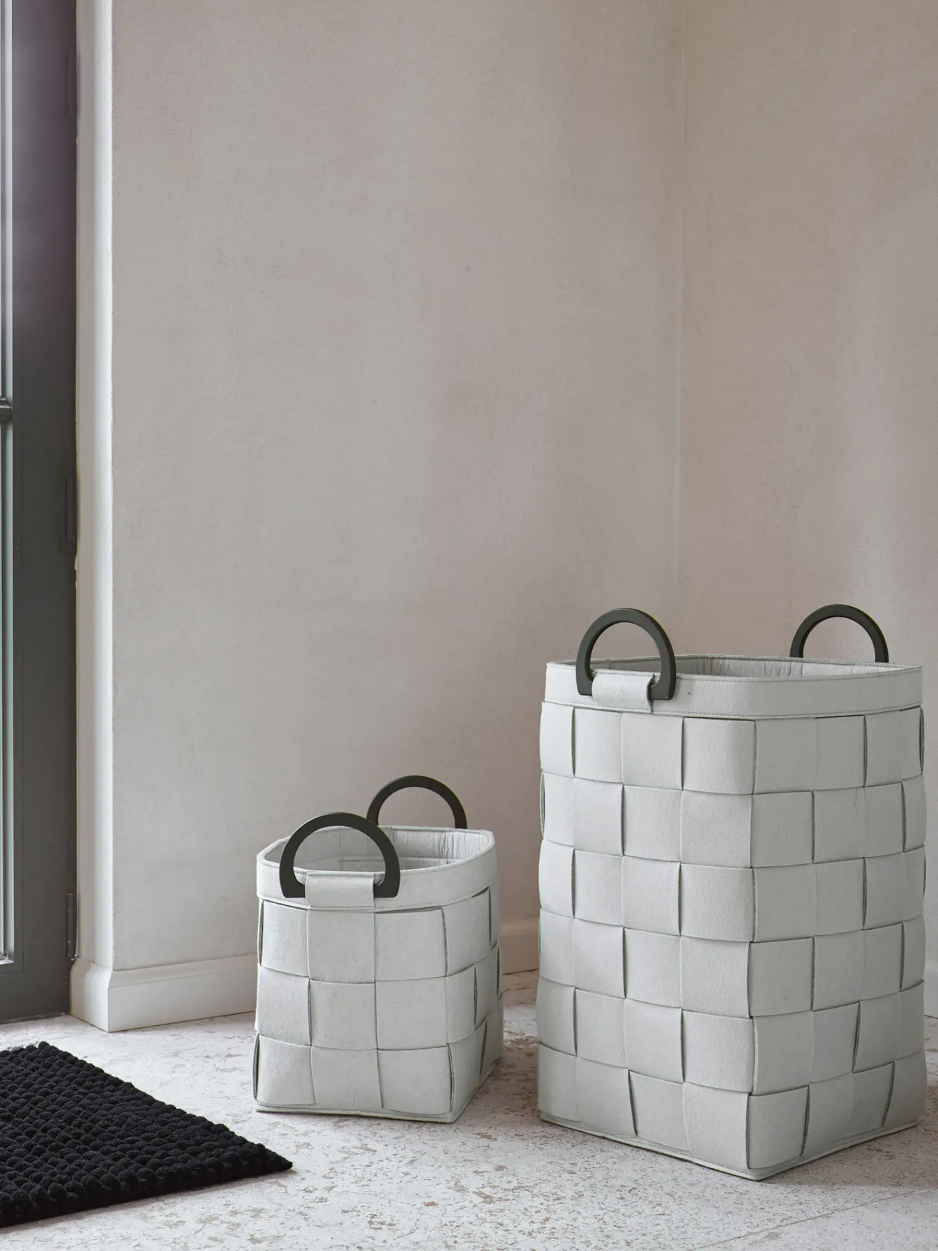 Flash Sale Bath & Living Aquanova Storage basket DIX color Silver Gray (DIXSBM-95) SilverGrey-95