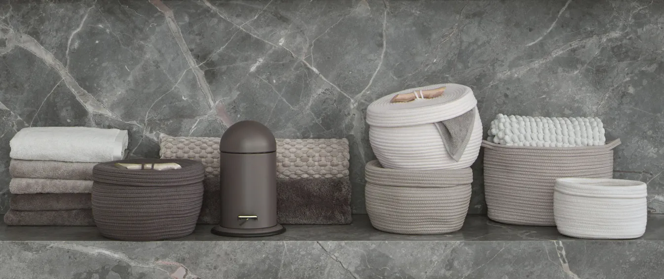 Flash Sale Bath & Living Aquanova Storage basket RENA color Truffle-106 (Small) Truffle-109