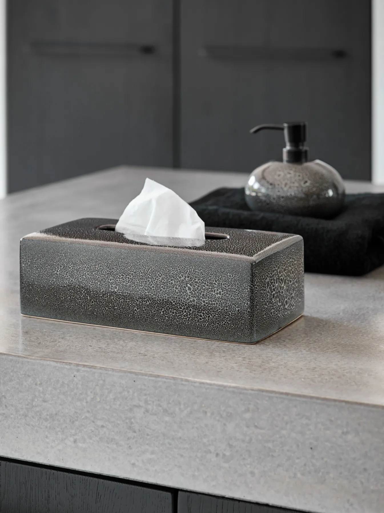 Outlet Bath & Living Aquanova Tissue holder UGO color Olive Black-994 (black) OliveBlack-994