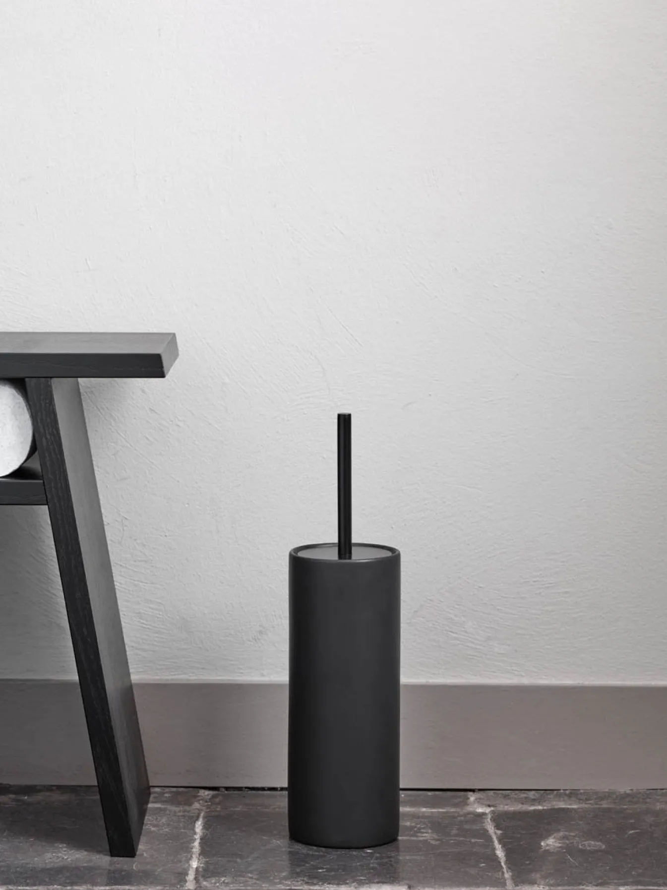 Online Bath & Living Aquanova Toilet brush holder FORTE color black (FORBHR-09) Black-09