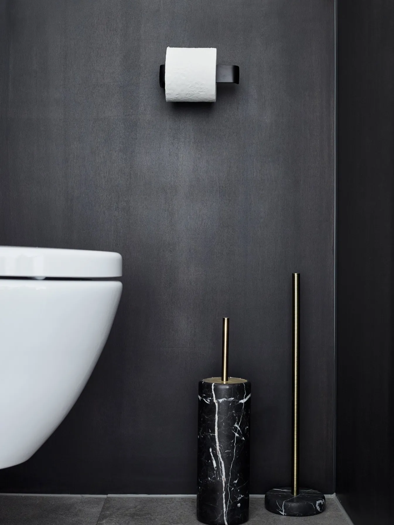 Best Bath & Living Aquanova Toilet brush holder NERO color Black (black) Black-09