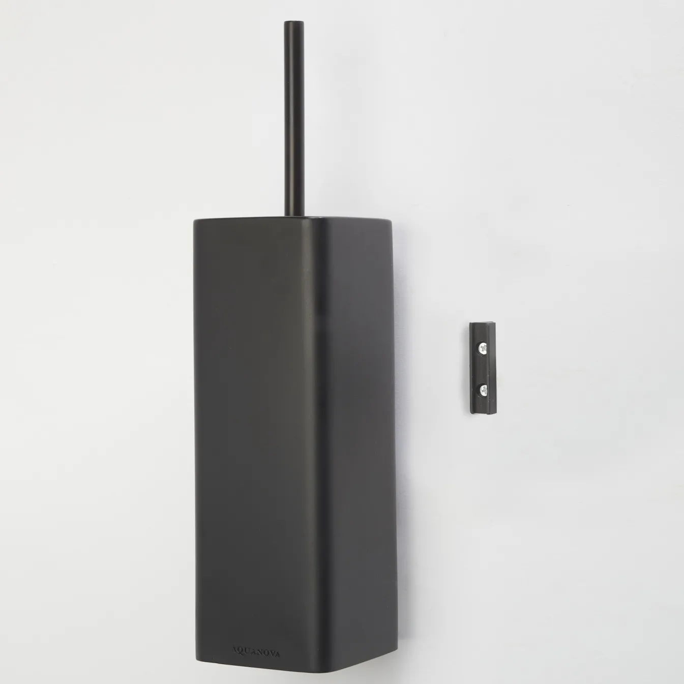 Online Bath & Living Aquanova Toilet brush holder wall KHANA color Black-09