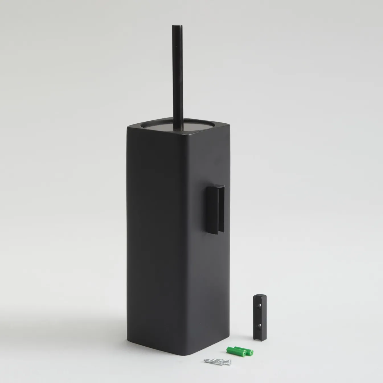 Online Bath & Living Aquanova Toilet brush holder wall KHANA color Black-09