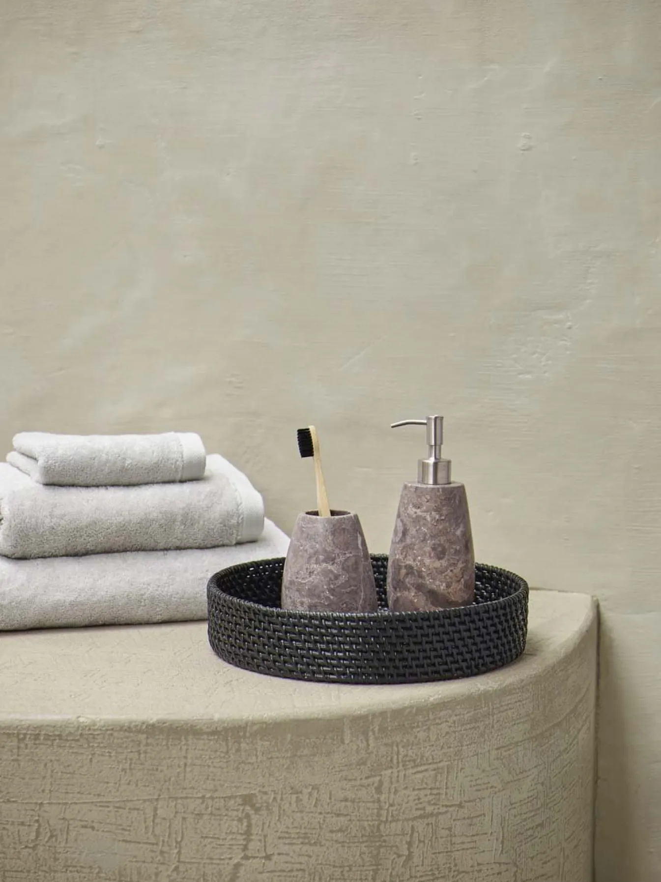 Outlet Bath & Living Aquanova Toilet roll holder CONOR color Greige, (gray / beige) Greige-15