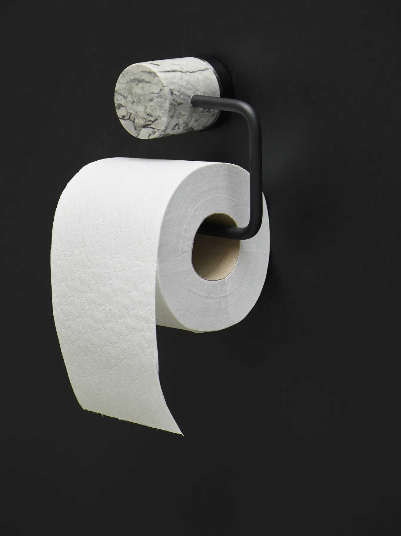 Shop Bath & Living Aquanova Toilet roll holder NERO color Alba (gray) Alba-195