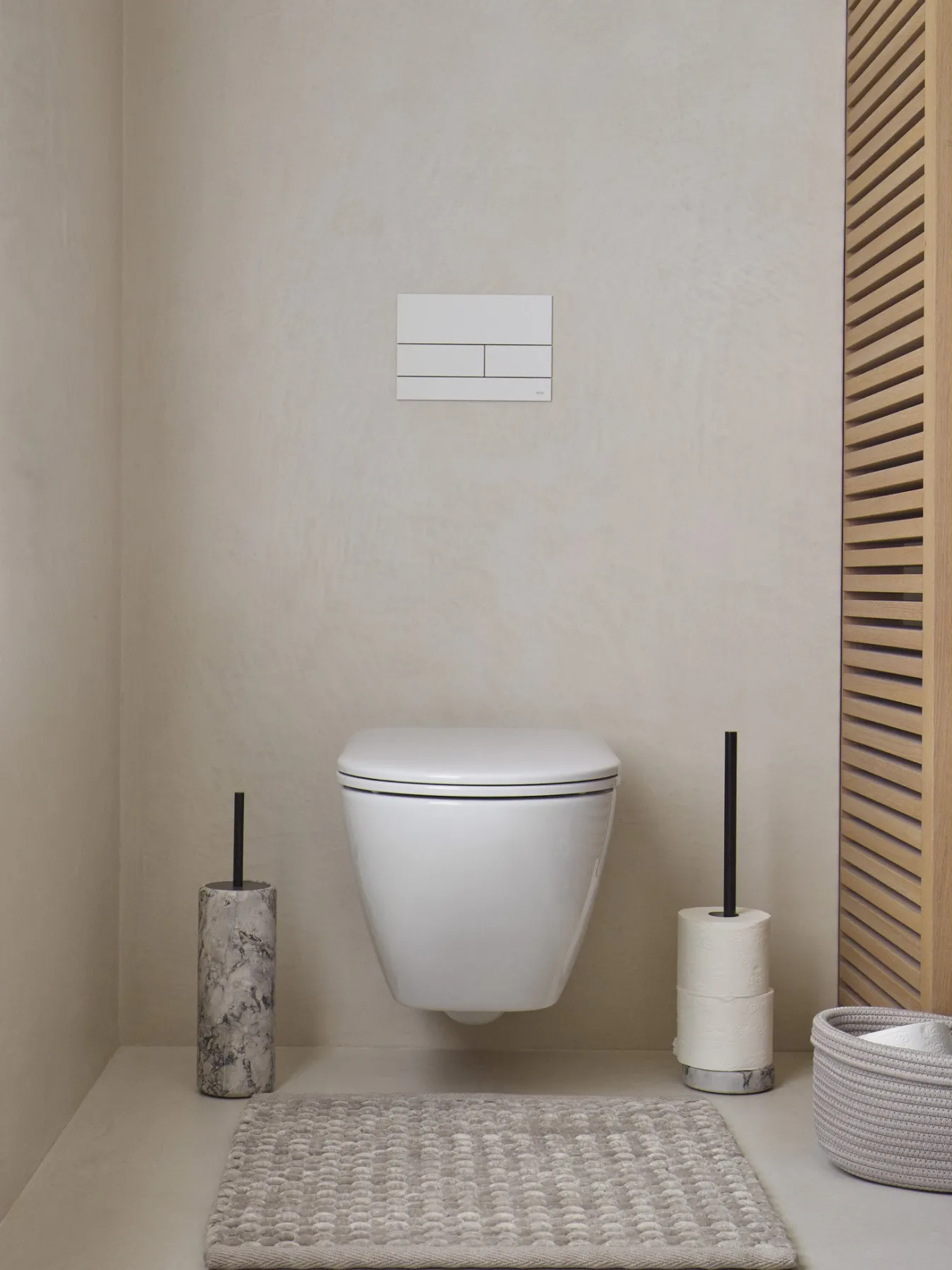 Hot Bath & Living Aquanova Toilet roll holder NERO color Alba (grey) Alba-195