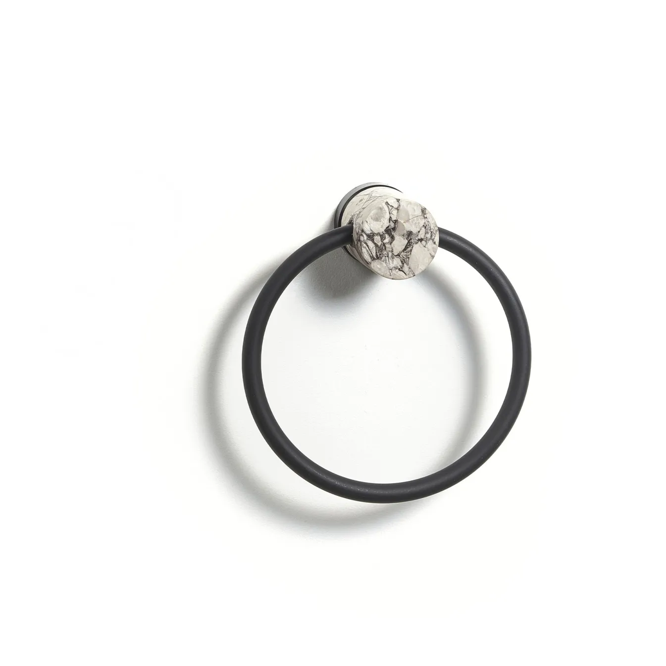 Store Bath & Living Aquanova Towel ring NERO color Alba (gray) Alba-195