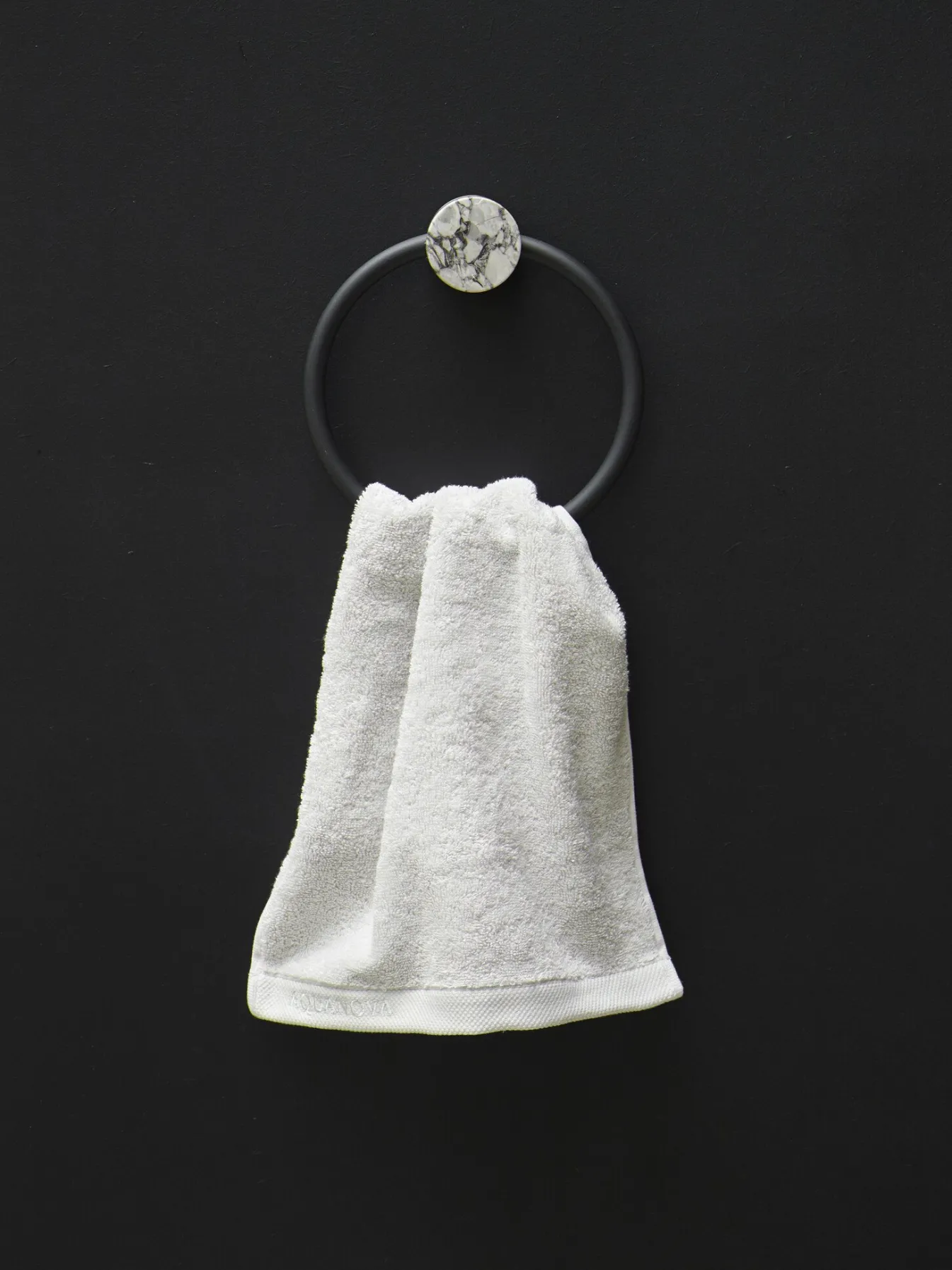 Store Bath & Living Aquanova Towel ring NERO color Alba (gray) Alba-195