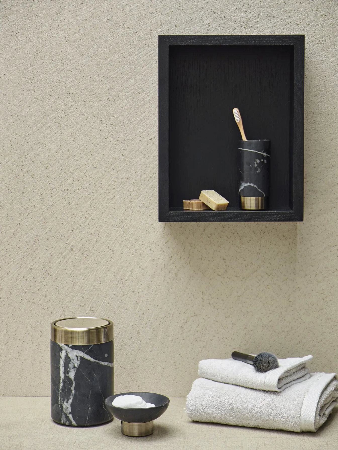 Sale Bath & Living Aquanova Wall shelf cube COLE color Black-09