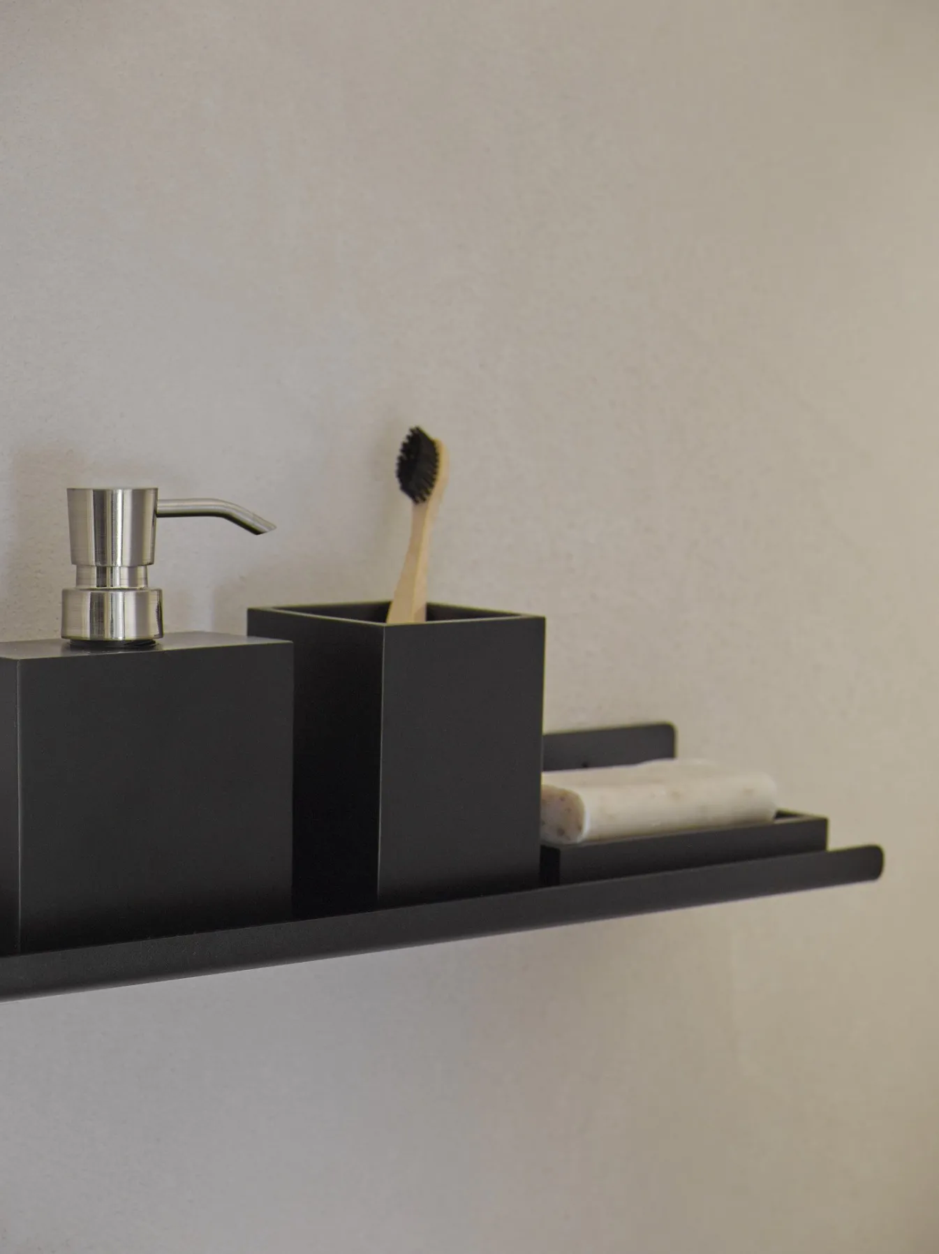 Clearance Bath & Living Aquanova Wall shelf CYRA color Black-09