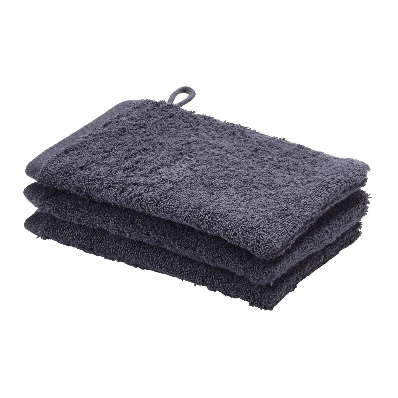 Outlet Bath & Living Aquanova Washcloth LONDON color (set/6) Graphite-96