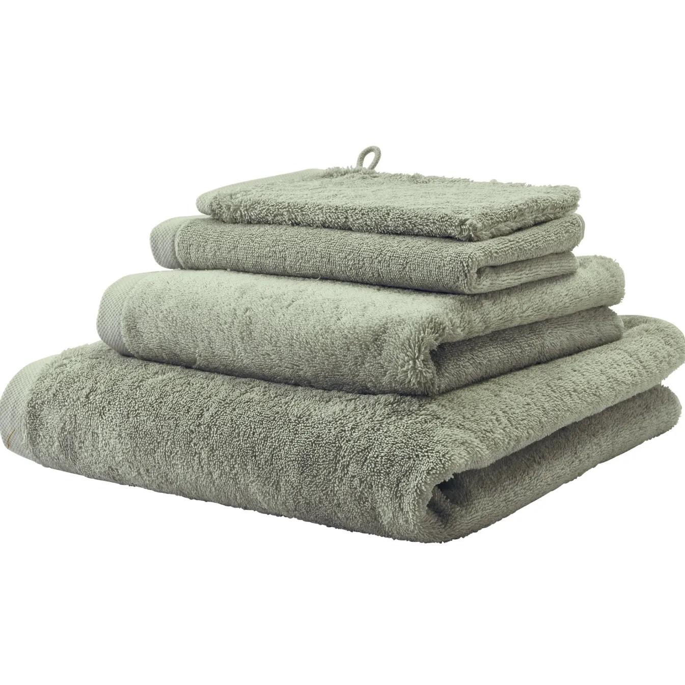Outlet Bath & Living Aquanova Washcloth LONDON color (set/6) Thyme-293