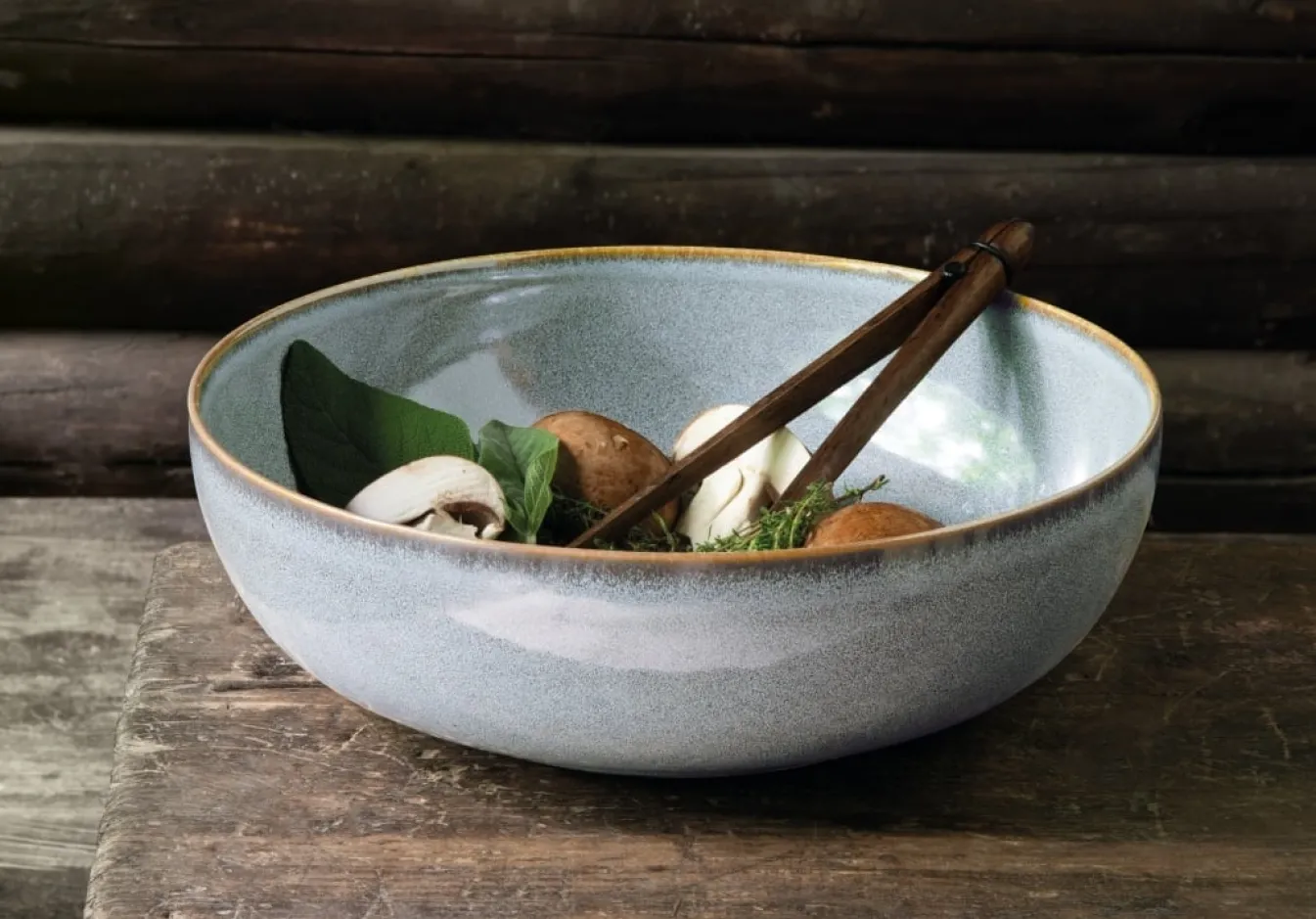 New Bath & Living ASA Selection SAISONS bowl / serving bowl 30 cm color Denim (blue) Denim-118