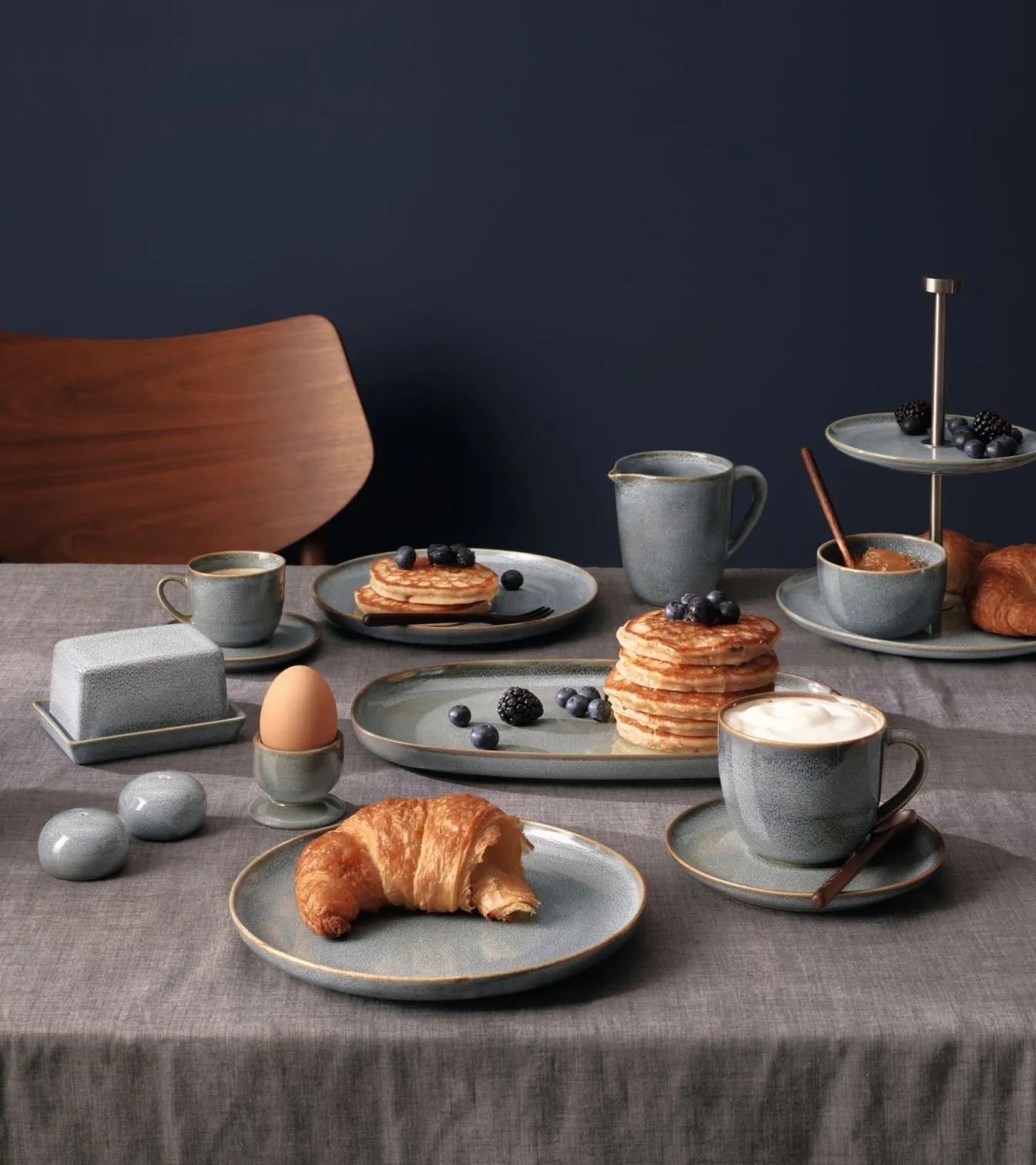 Fashion Bath & Living ASA Selection SAISONS cup and saucer color Denim (blue) Denim-118