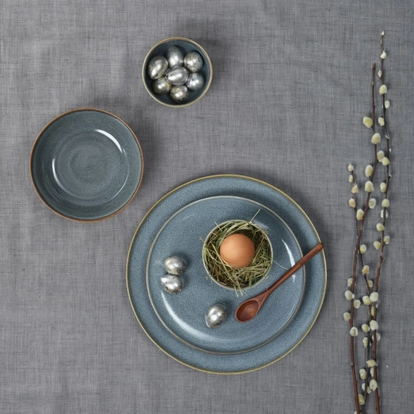 Hot Bath & Living ASA Selection SAISONS flat plate 21 cm color Denim (blue) Denim-118