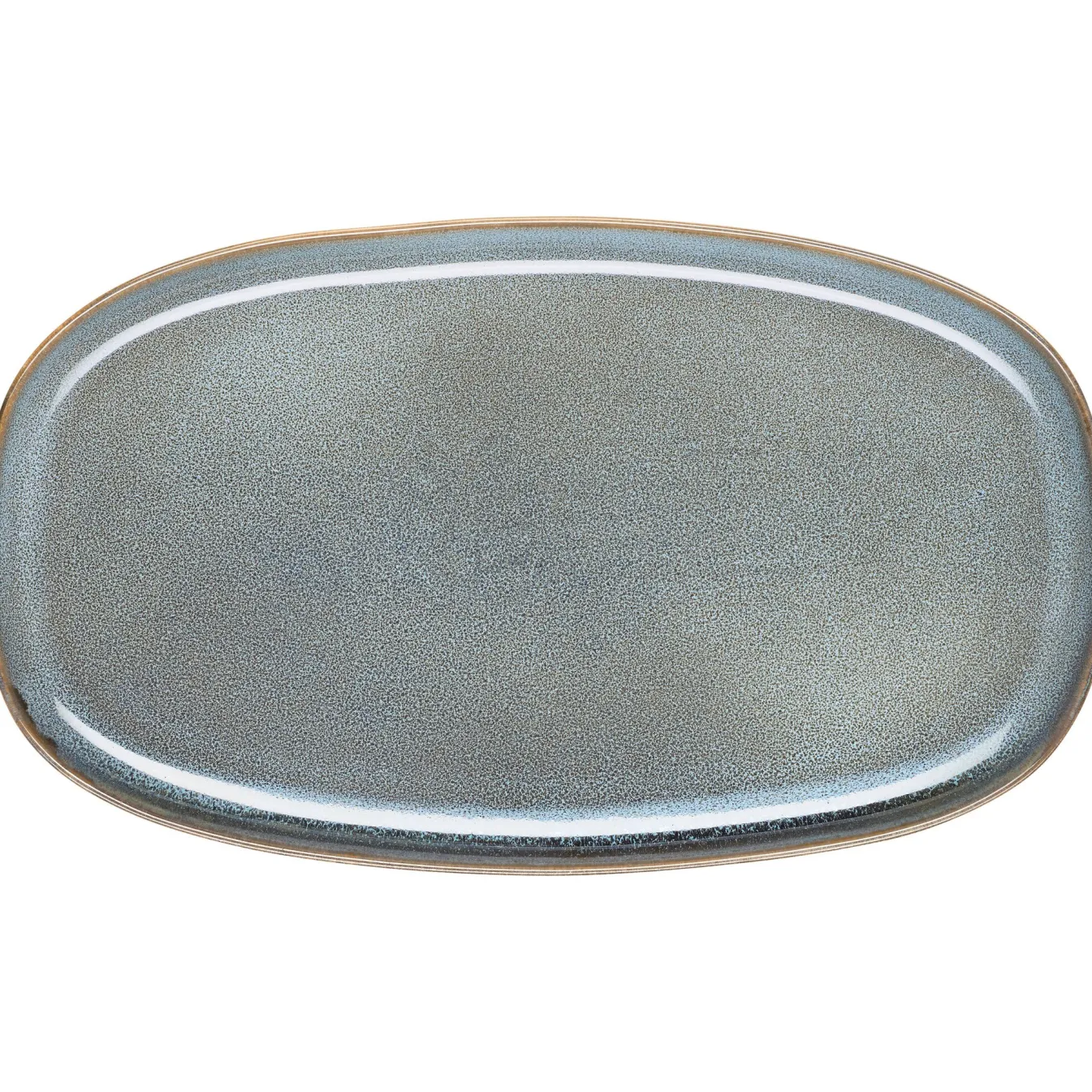 Hot Bath & Living ASA Selection SAISONS flat plate oval 31 cm color Denim (blue) Denim-118