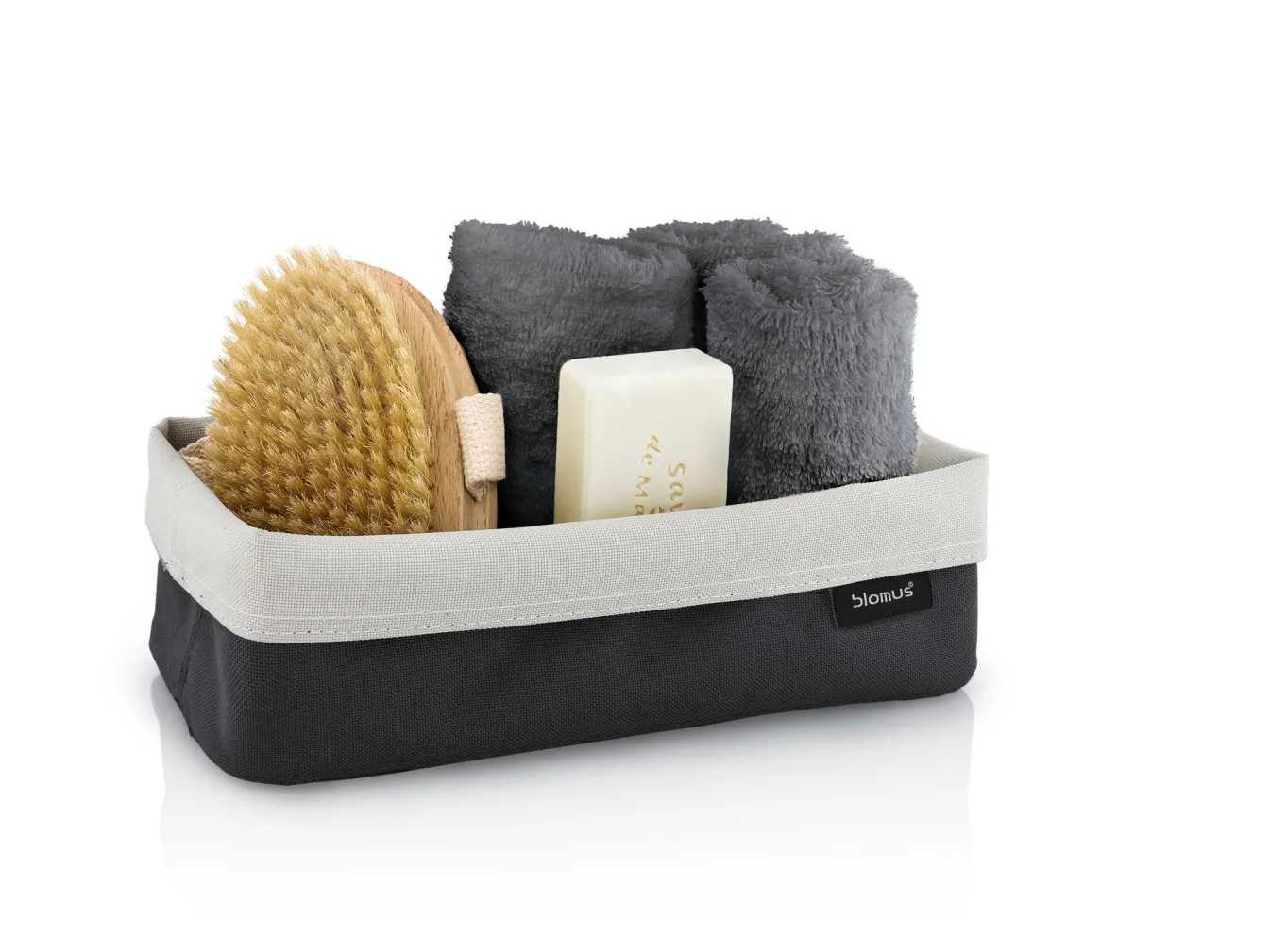 Best Sale Bath & Living Blomus ARA storage basket 2-sided Anthracite (Large) 68895 Antraciet