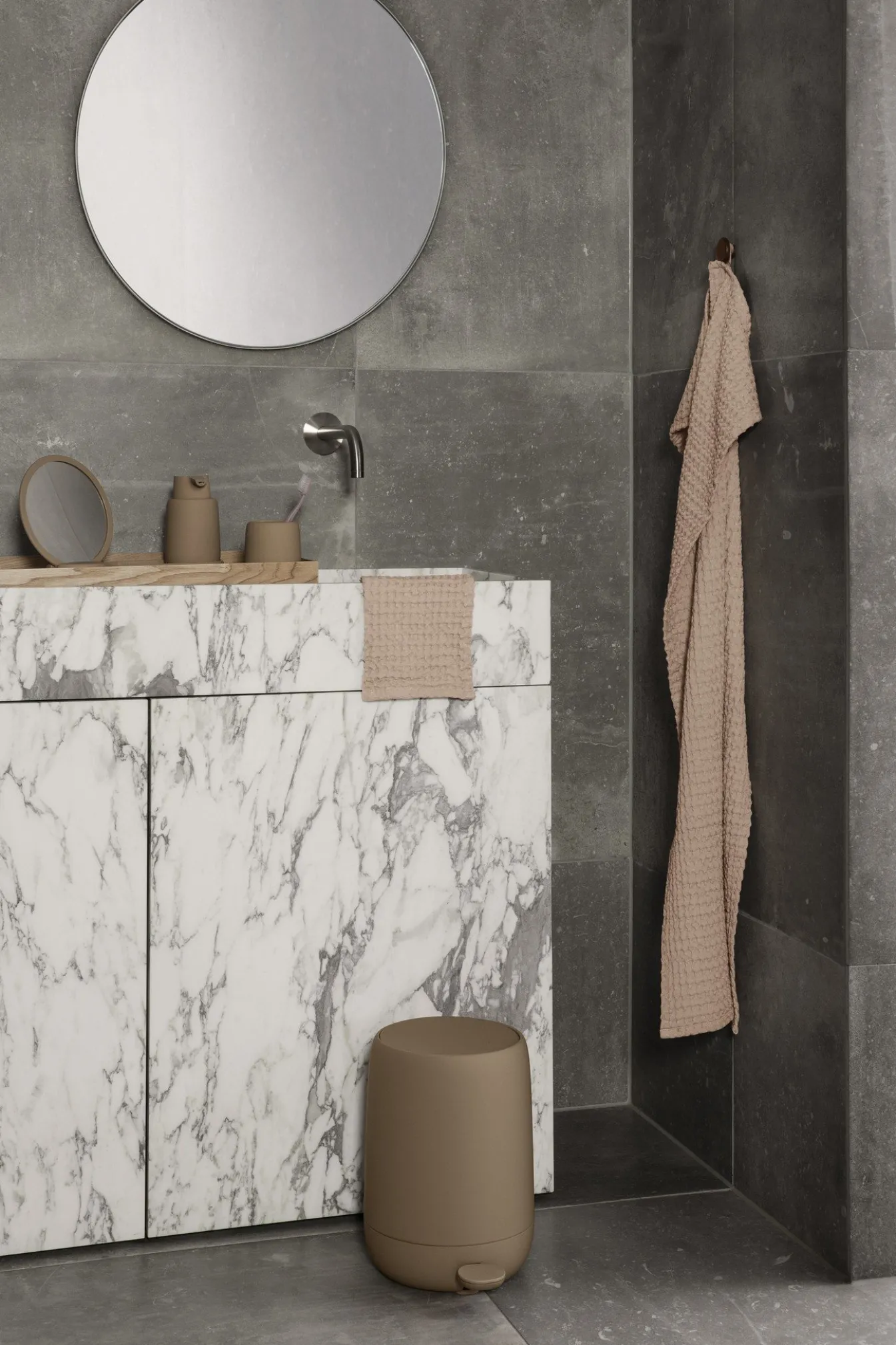 Outlet Bath & Living Blomus Bath towel 100x200 cm RIVA color Misty Rose (66395) MistyRose