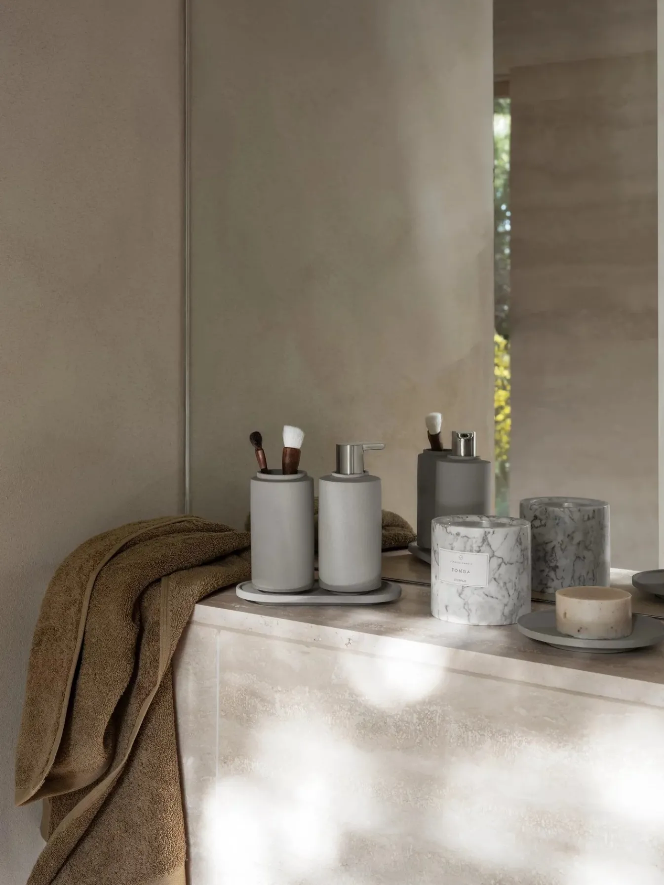 Store Bath & Living Blomus Bath towel 100x200 cm RIVA color (66400) Tan