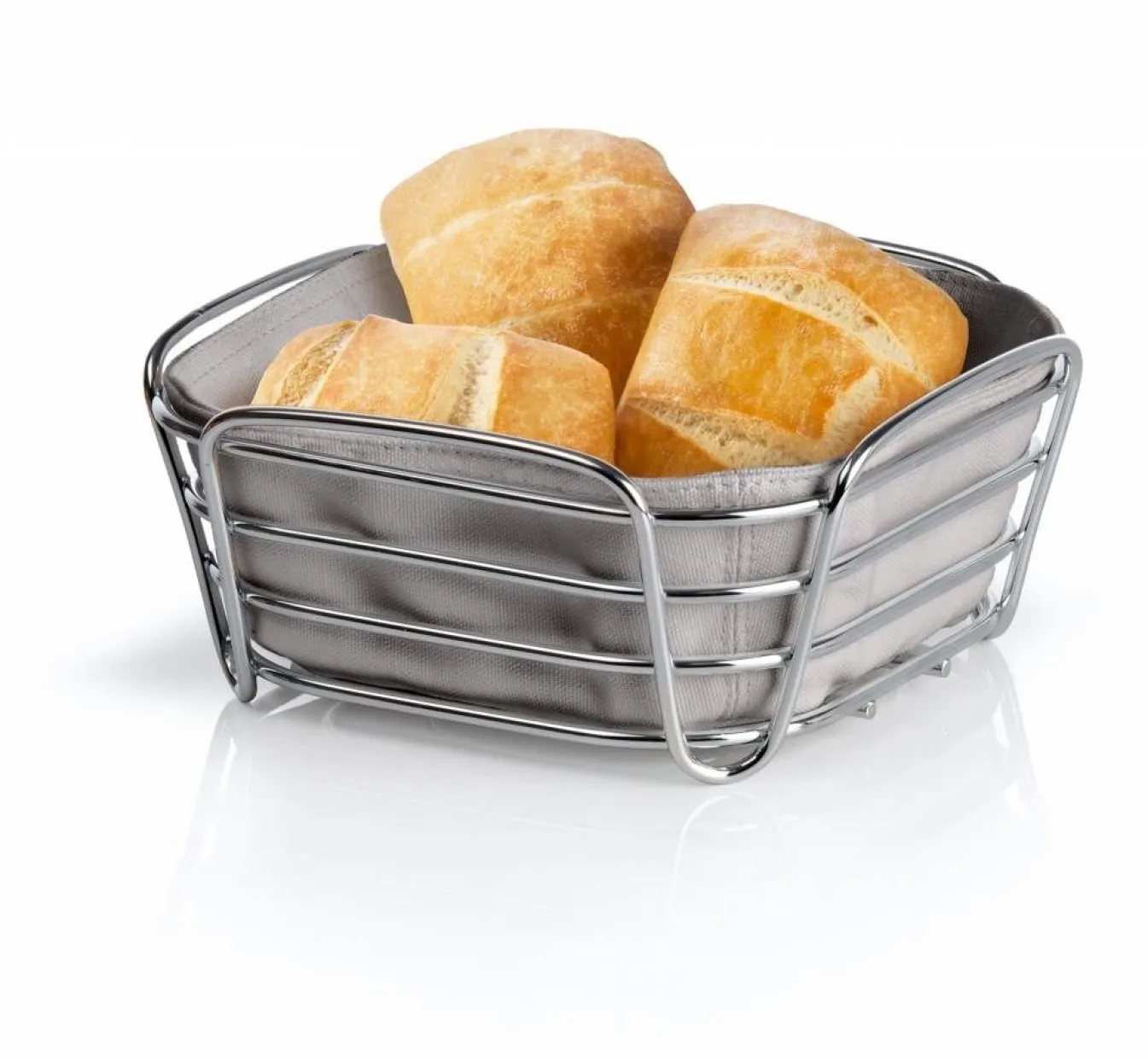 Shop Bath & Living Blomus DELARA bread basket color (63667) 20x20 cm Taupe