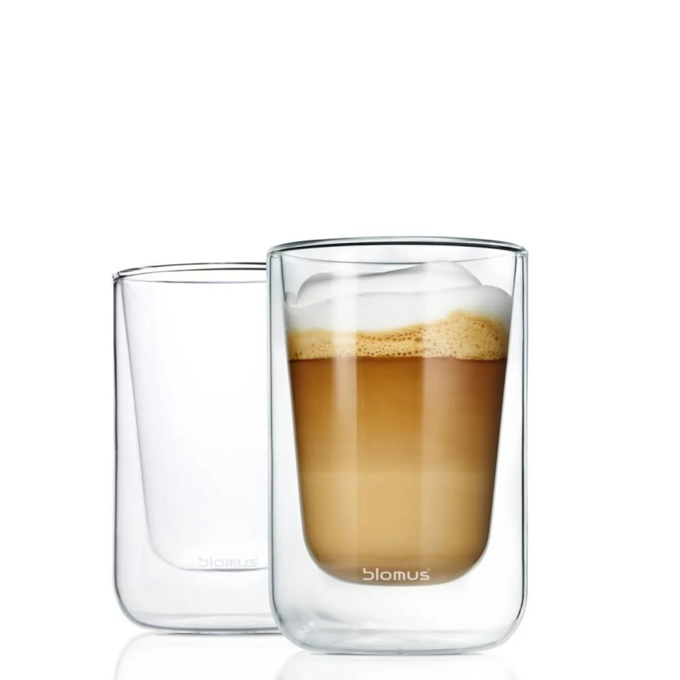 Fashion Bath & Living Blomus Double-walled glass NERO cappuccino (set/2) 63654