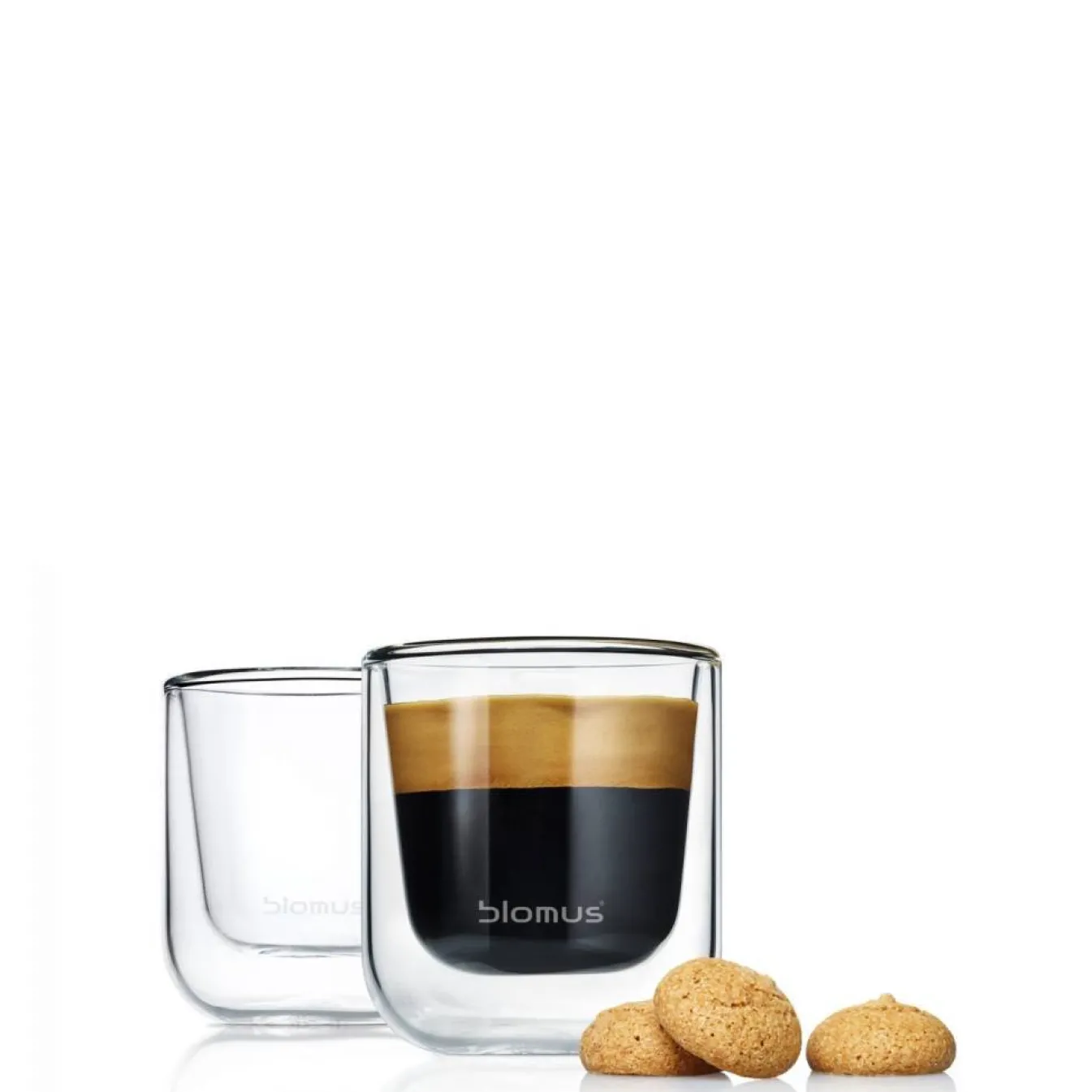 Cheap Bath & Living Blomus Double-walled glass NERO espresso (set/2) 63652