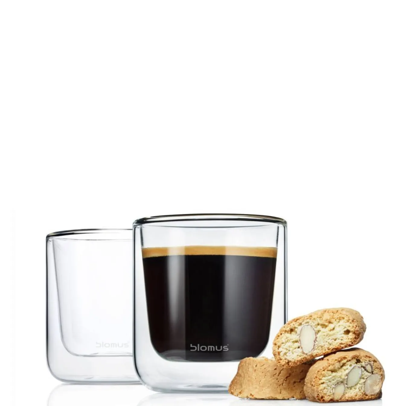 Discount Bath & Living Blomus Double-walled glass of NERO coffee (set/2) 63653