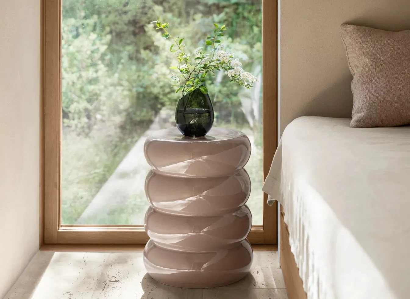 Fashion Bath & Living Blomus DROP vase - color Ø12.5 cm (65963) Smoke