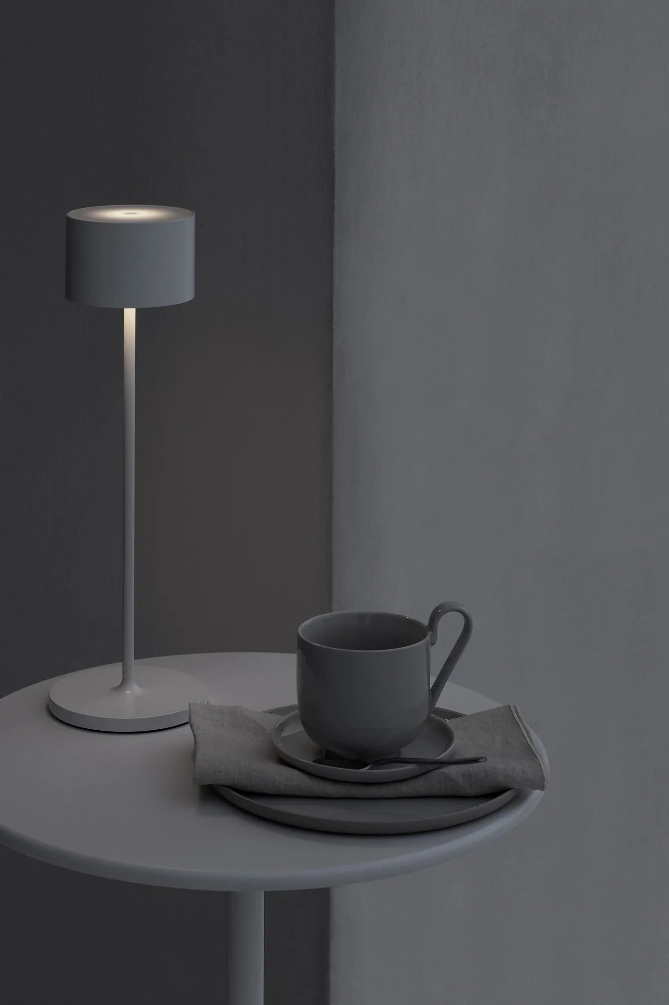 Outlet Bath & Living Blomus FAROL table lamp color Warm Gray (small) 66126 Warmgrey